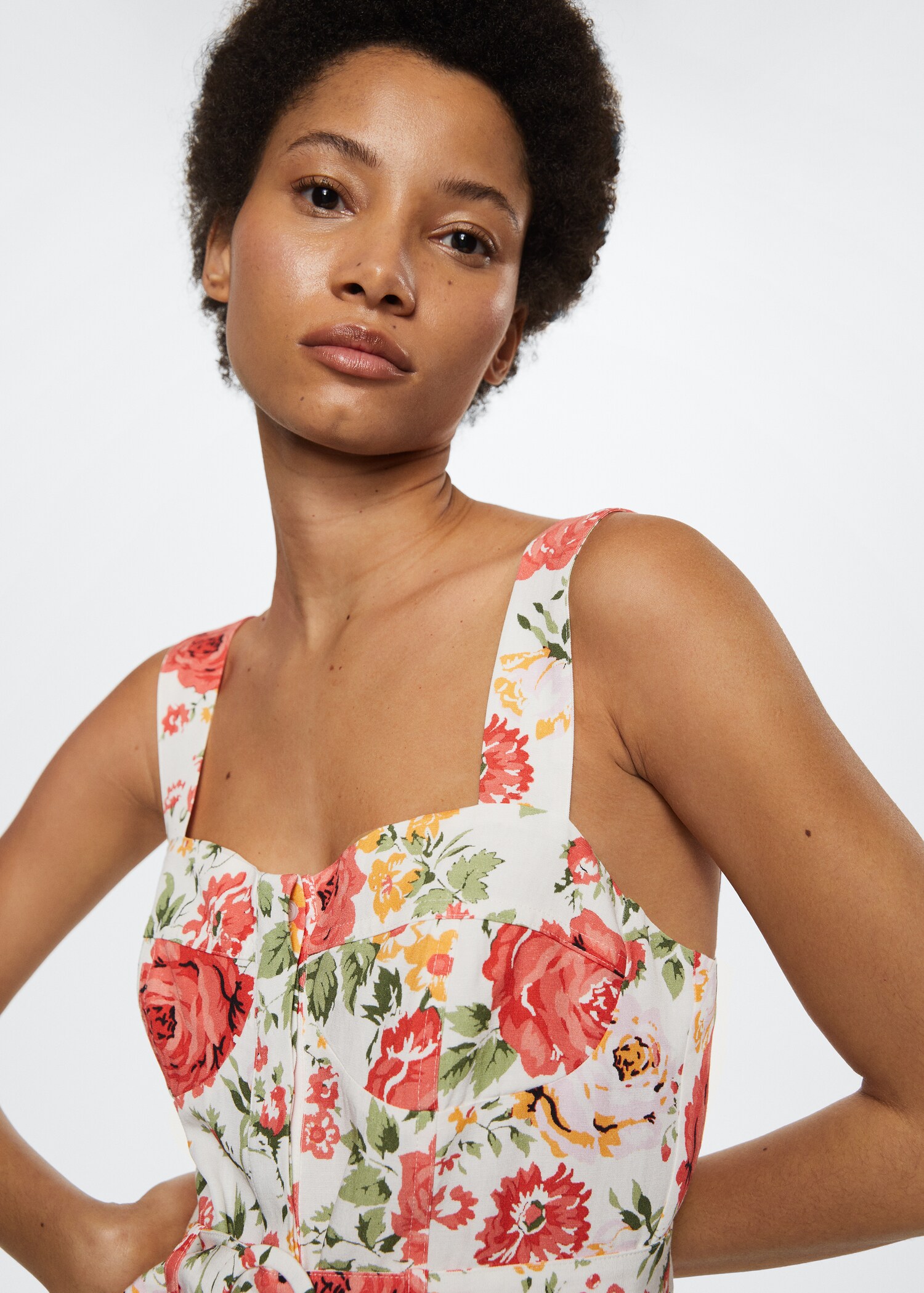 Flower short jumpsuit - Details of the article 2