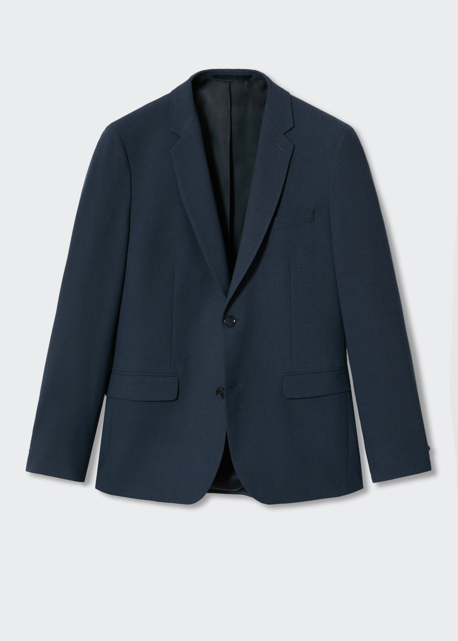 Super slim fit microstructure suit blazer - Article without model