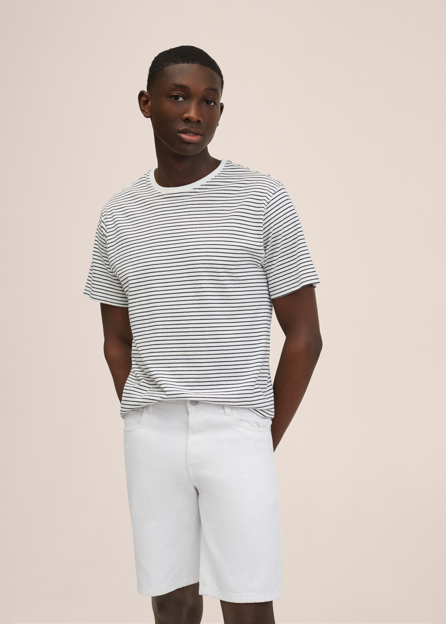 Bermuda denim clair - Plan moyen