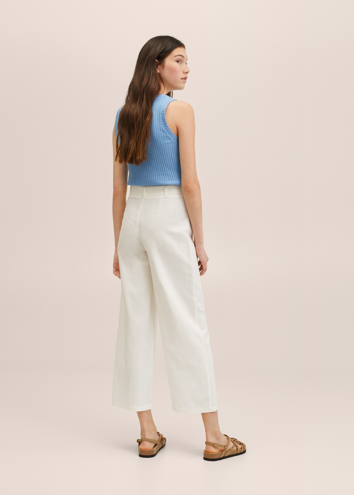 Pantalón palazzo lino - Reverso del artículo