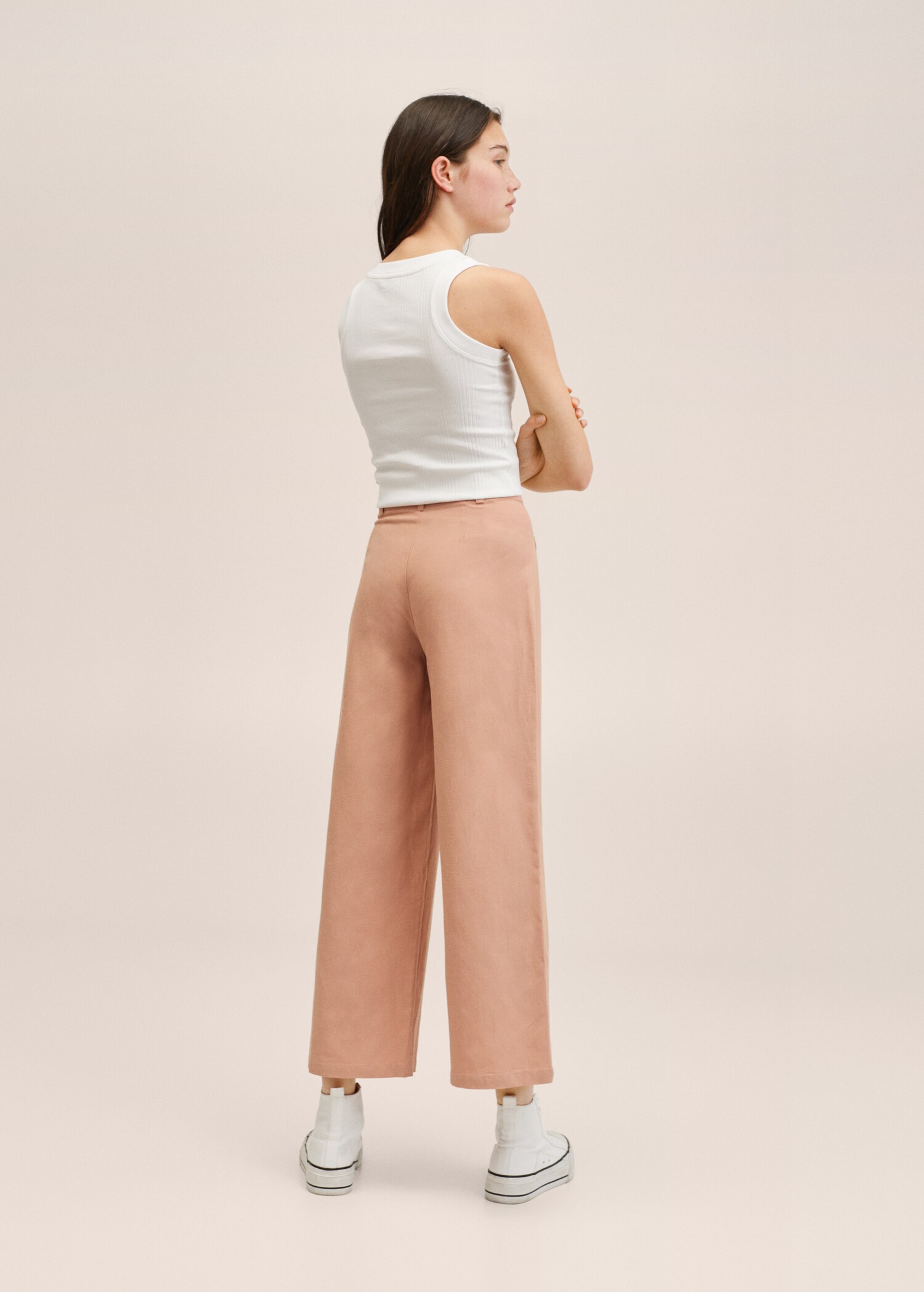 Pantalón palazzo lino - Reverso del artículo