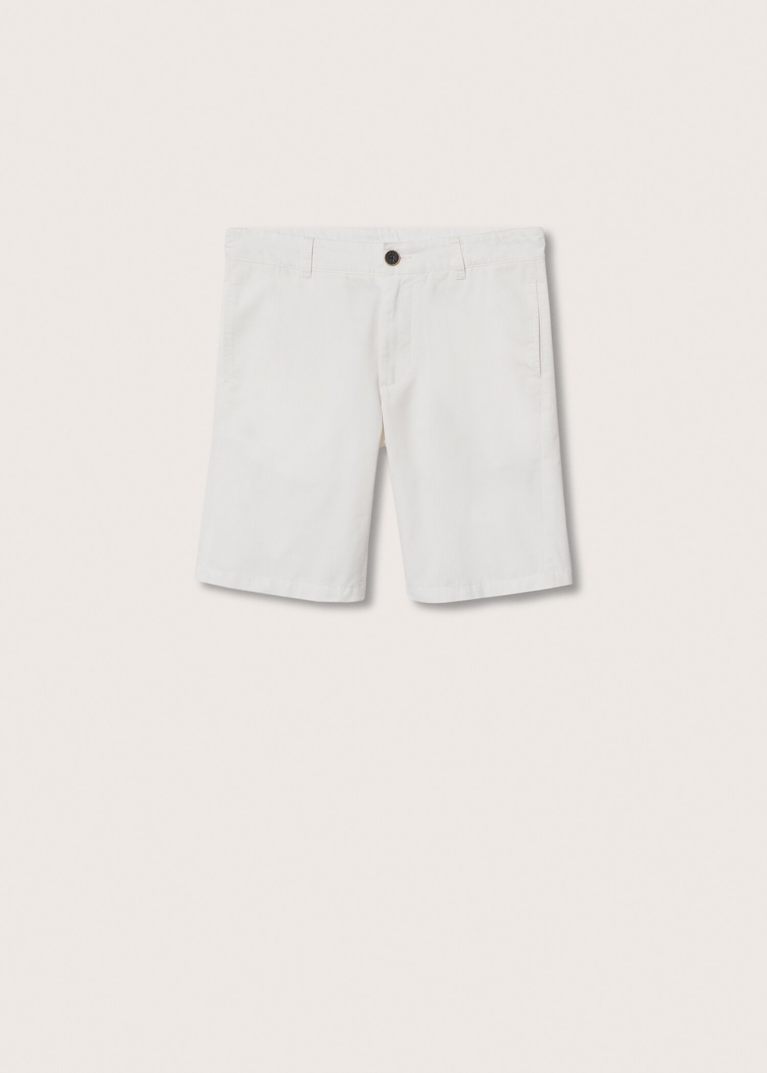 Bermudashorts i chinostil i bomull, slim-fit - Artikkel uten modell