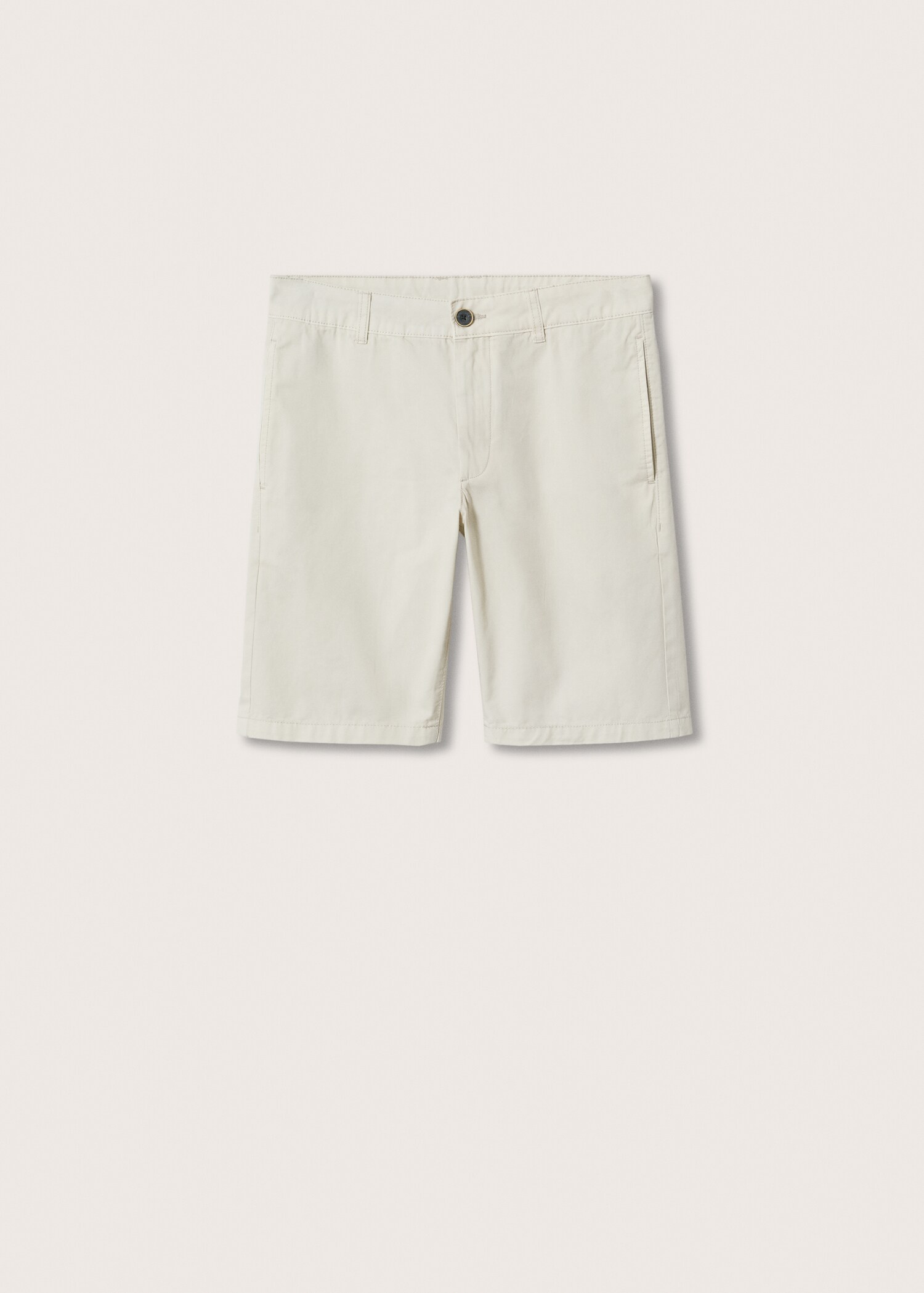 Slim-fit chino cotton bermuda shorts - Article without model