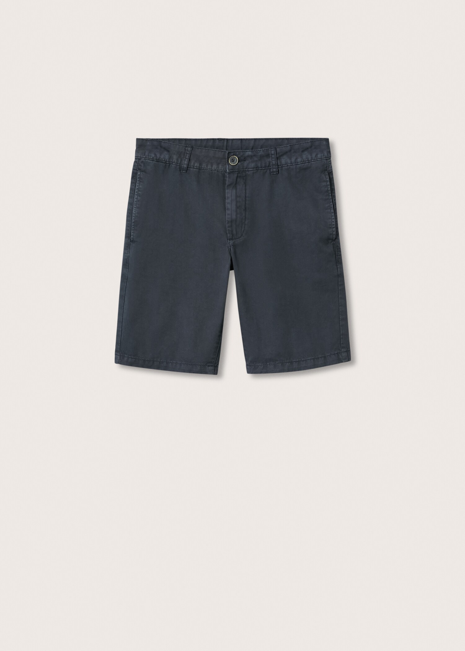 Slim-fit chino cotton bermuda shorts - Article without model