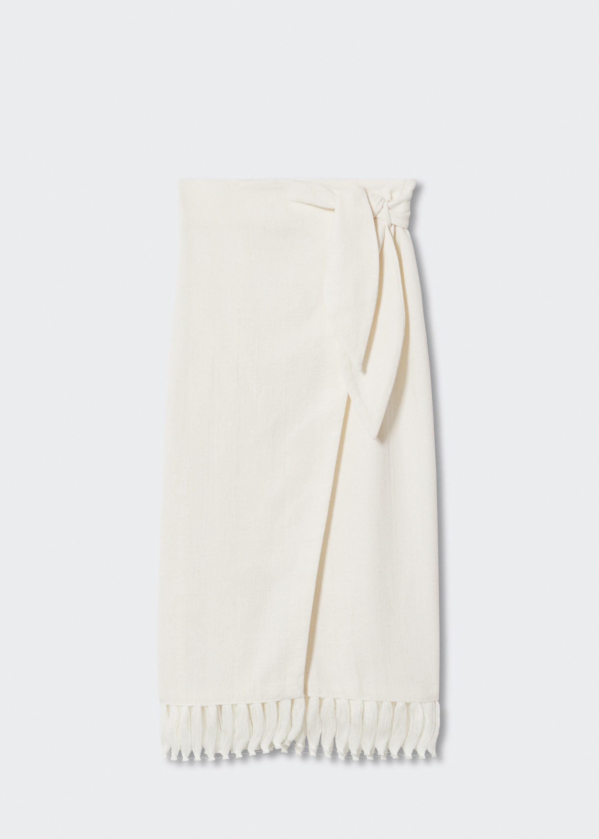 Cotton-blend wrap skirt - Article without model