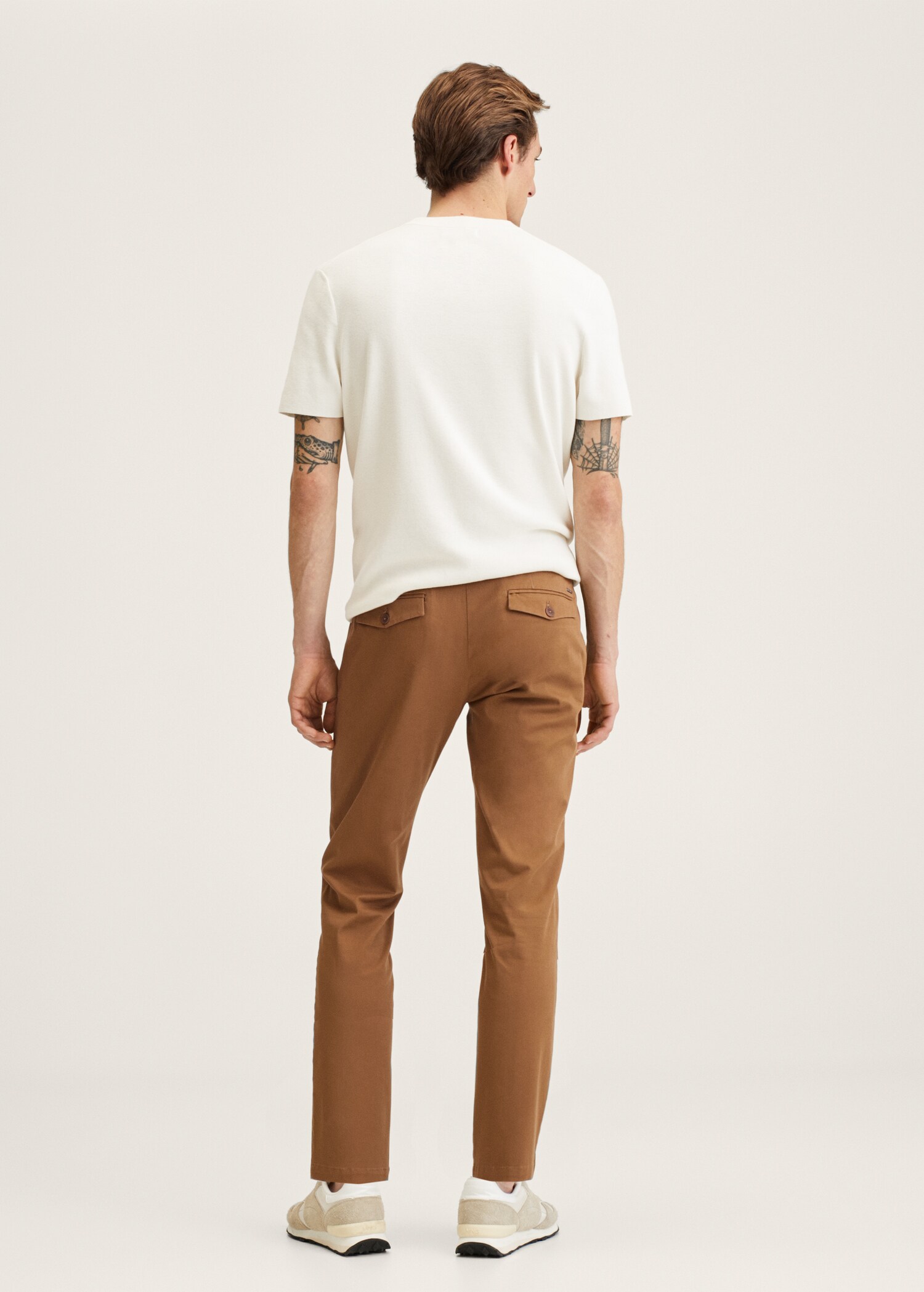 Pantalón algodón tapered crop - Reverso del artículo
