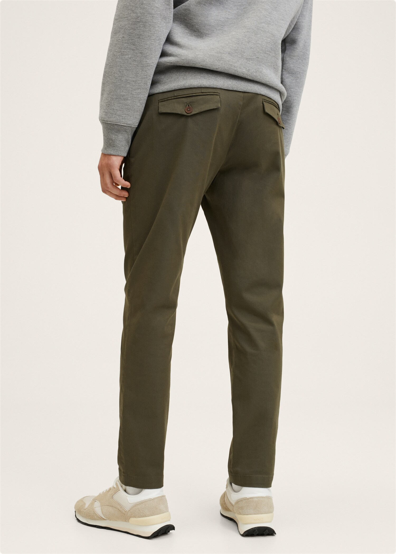 Pantalón algodón tapered crop - Reverso del artículo