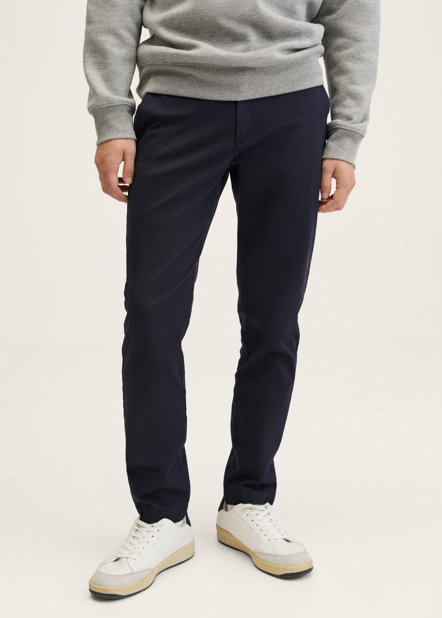 Pantalón algodón tapered crop - Plano medio