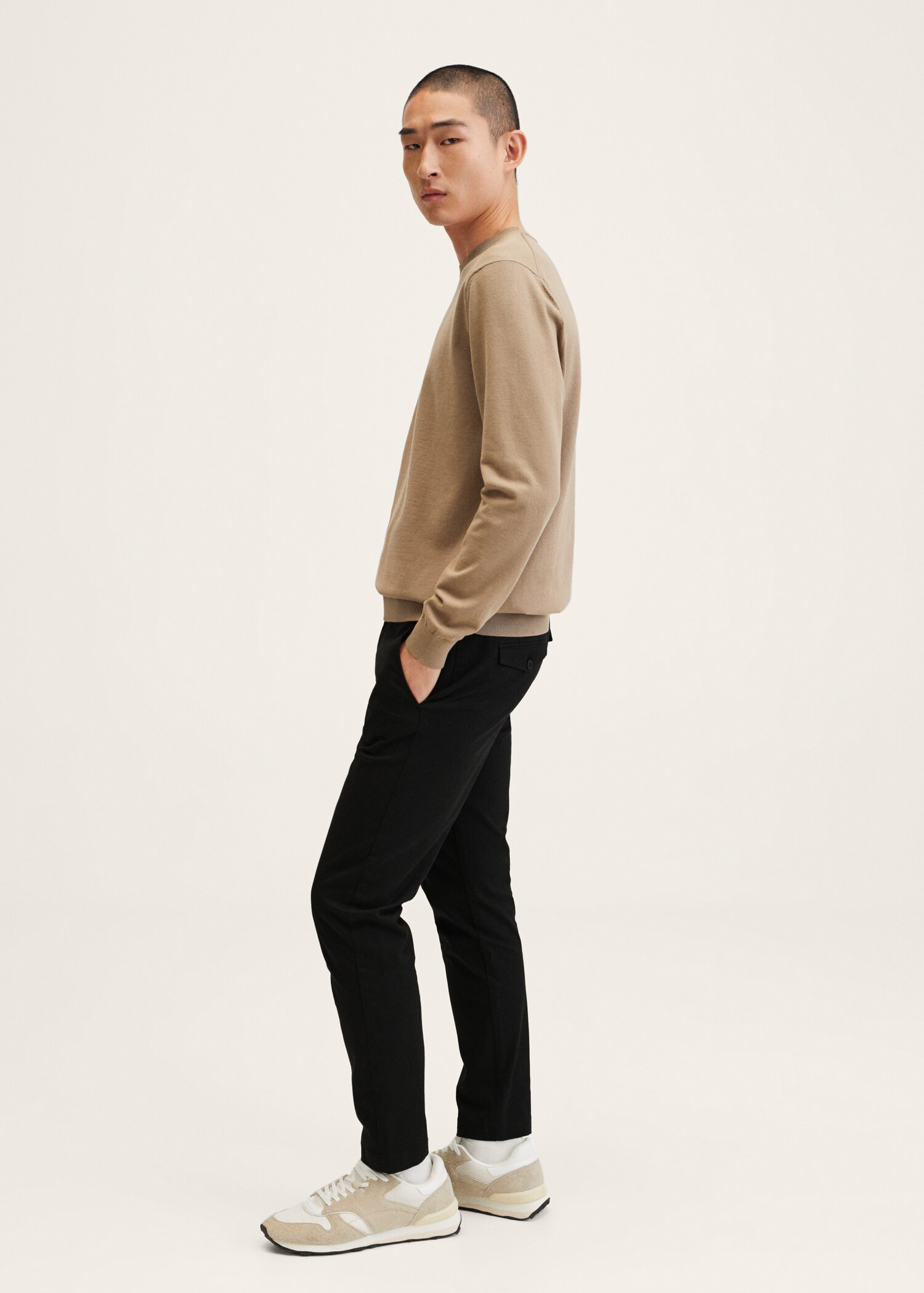 Pantalón algodón tapered crop - Detalle del artículo 1