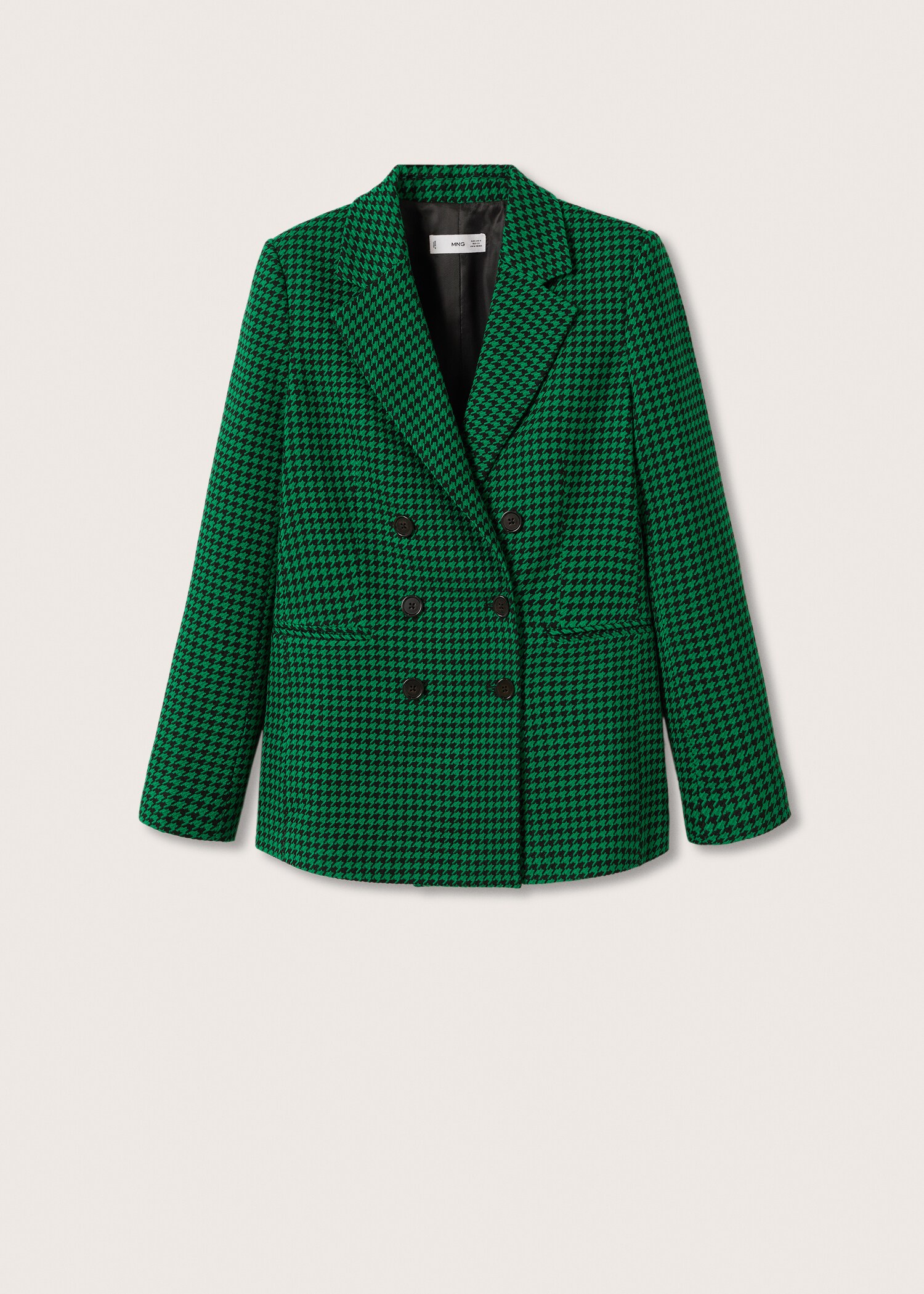 Hahnentritt-Blazer aus Woll-Mix - Damen | MANGO OUTLET Deutschland 