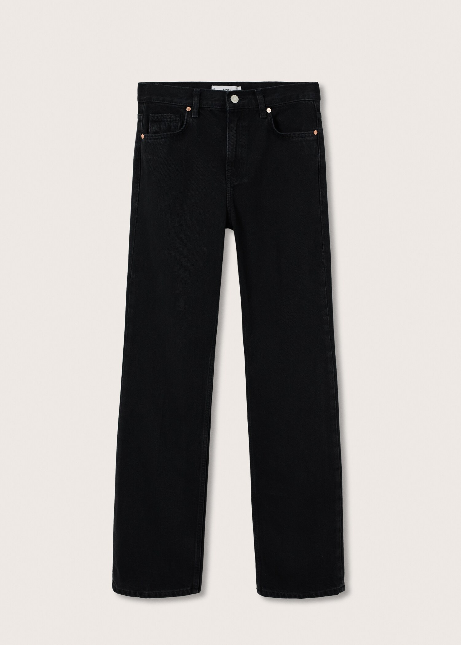 Mid-rise straight-leg jeans - Article without model