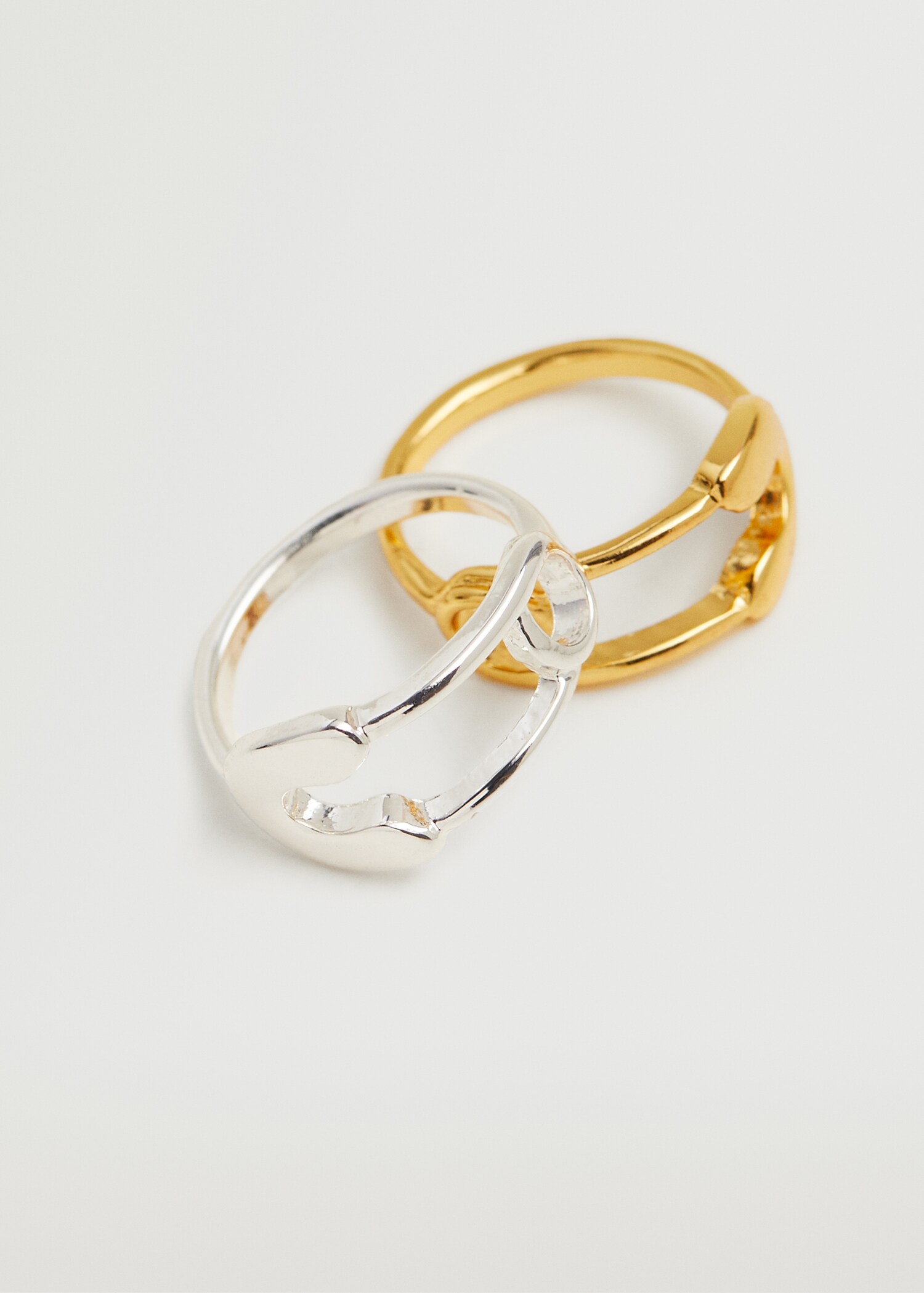 Set anillos asimétricos - Plano medio