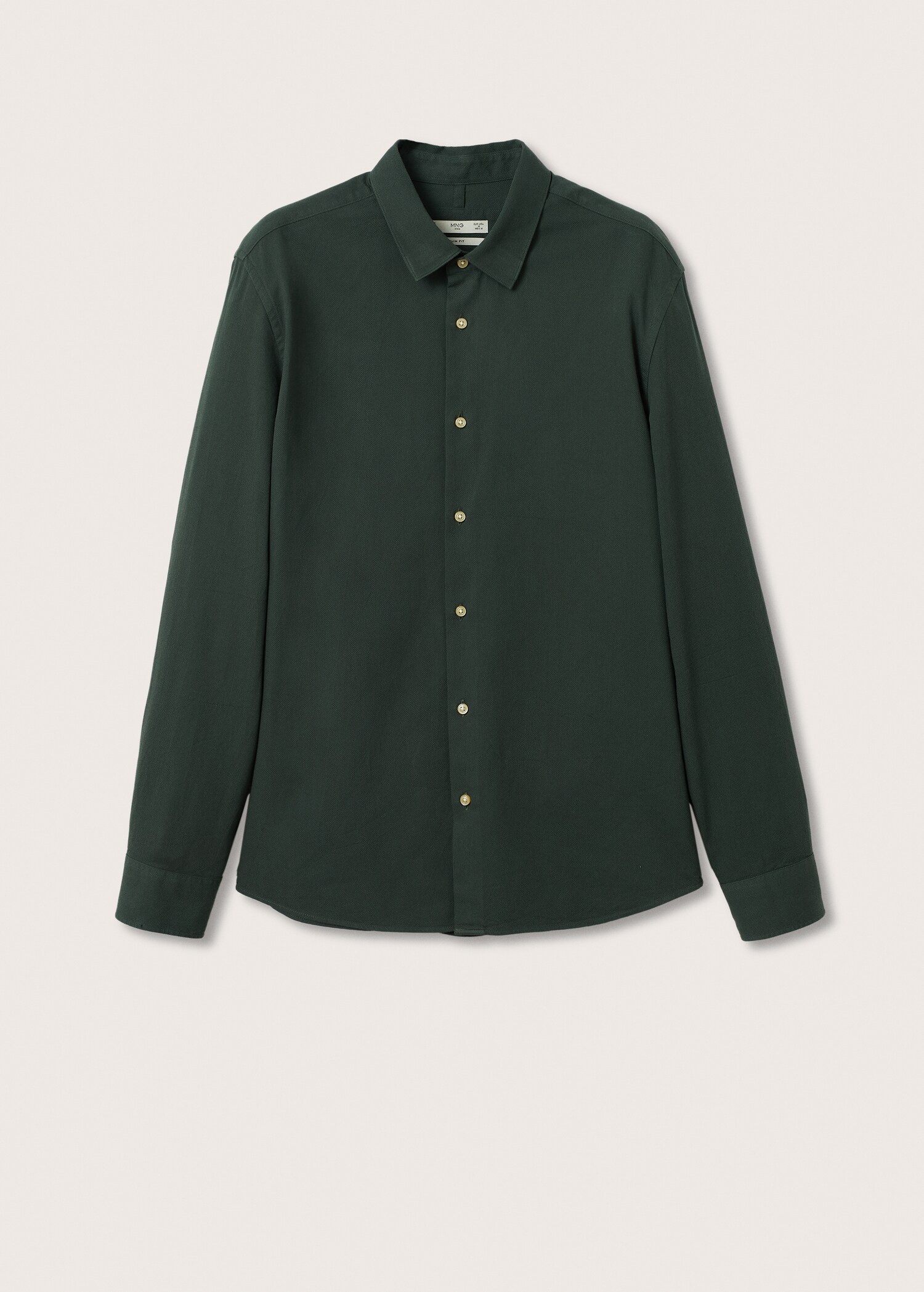 Bavlněná košile slim fit se strukturou - Zboží bez modelu