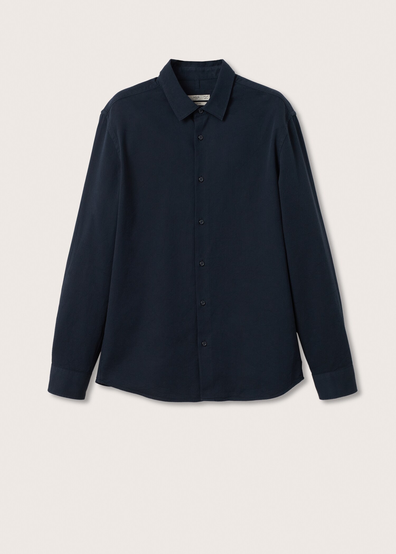 Bavlněná košile slim fit se strukturou - Zboží bez modelu