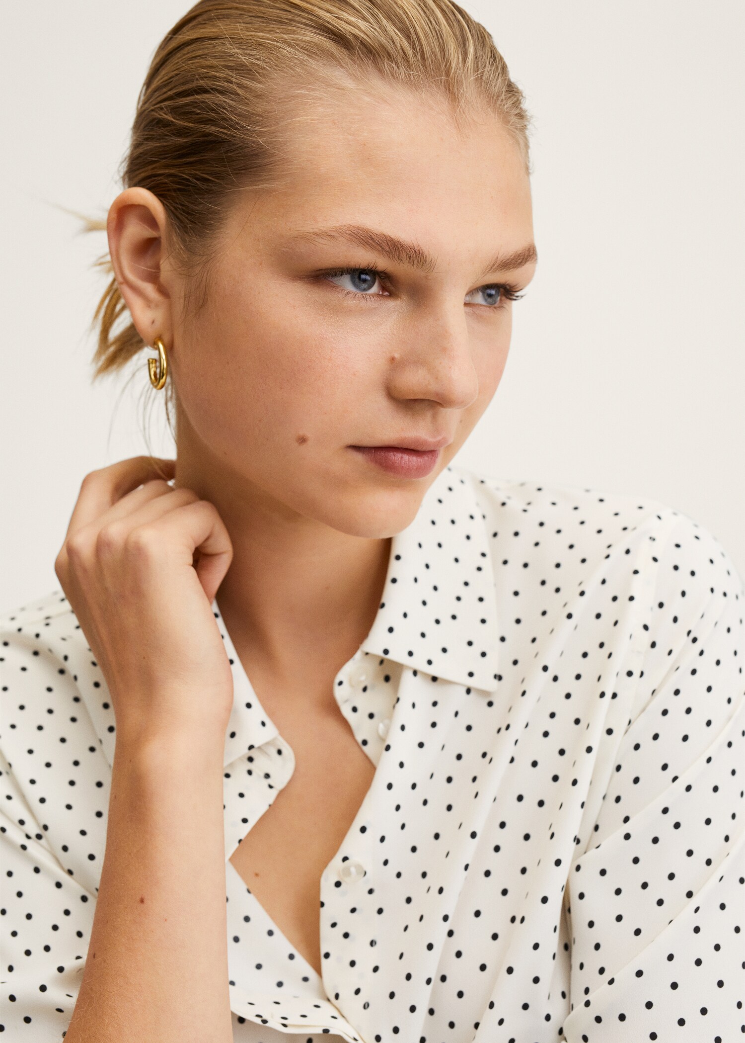 Camisa fluida estampada - Detall de l'article 1