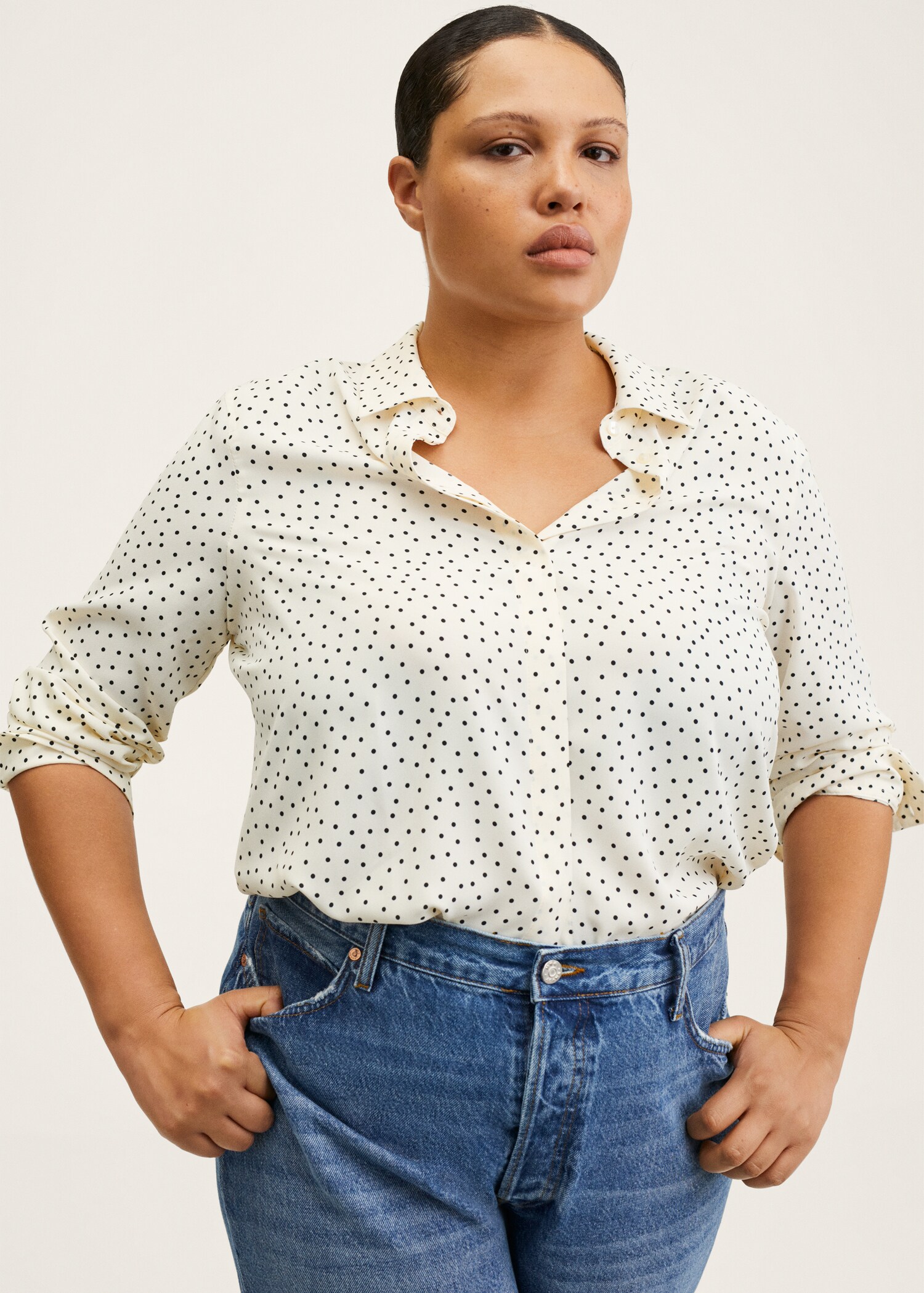 Camisa fluida estampada - Detall de l'article 4