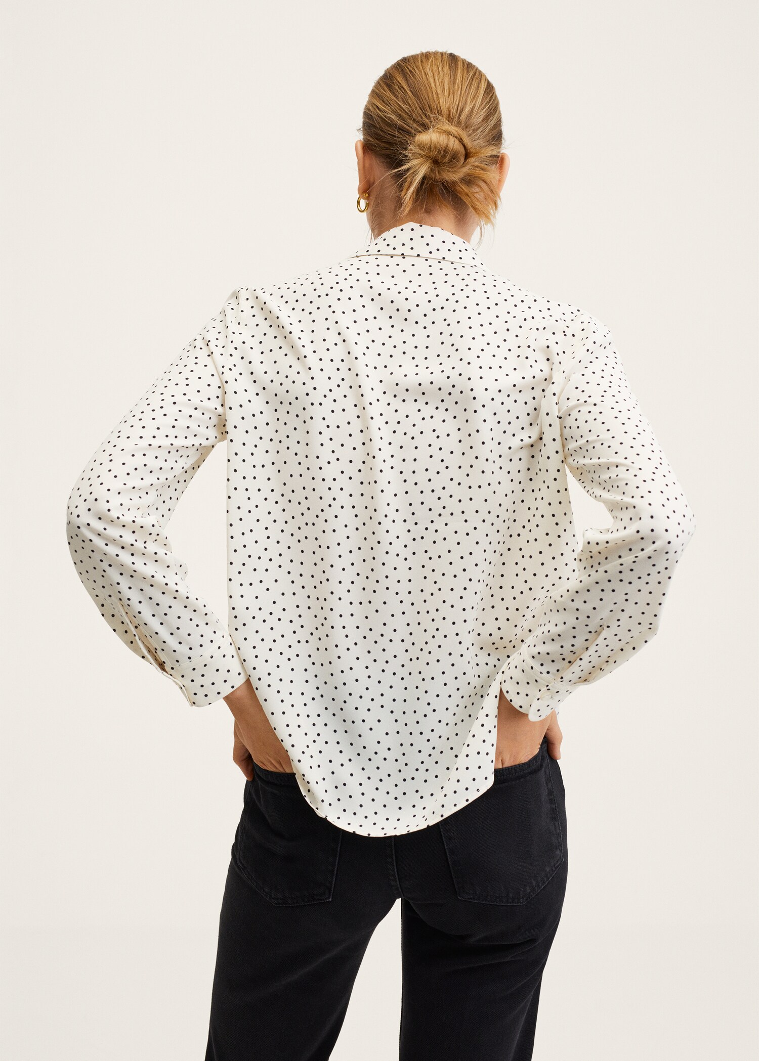 Camisa fluida estampada - Revers de l'article
