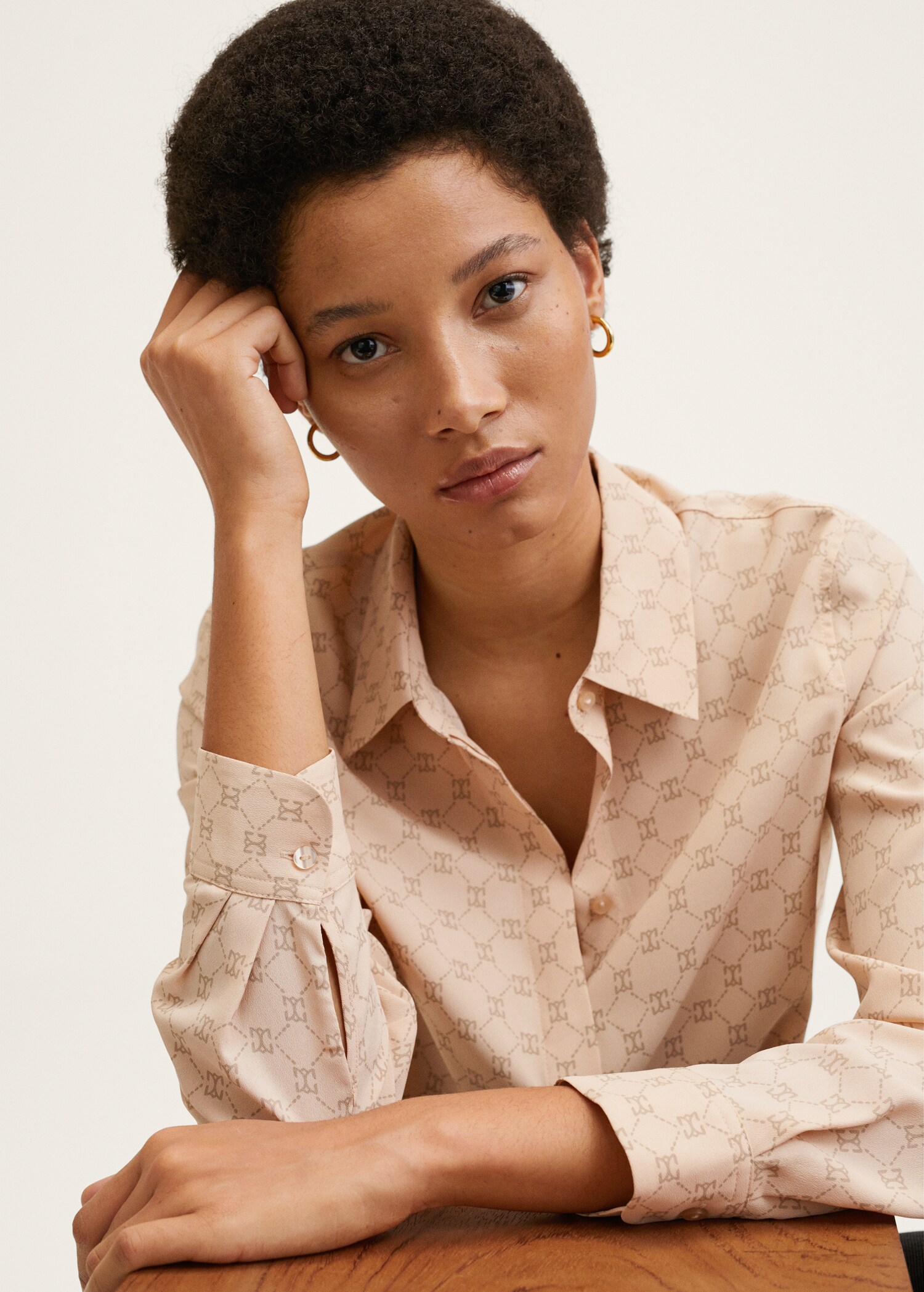 Camisa fluida estampada - Detall de l'article 2