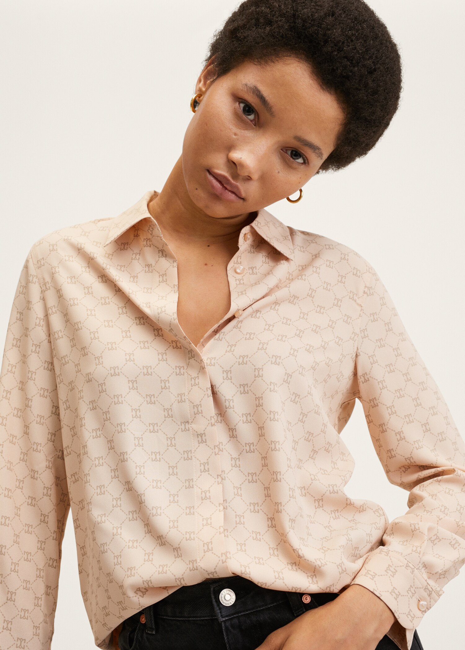 Camisa fluida estampada - Detall de l'article 3