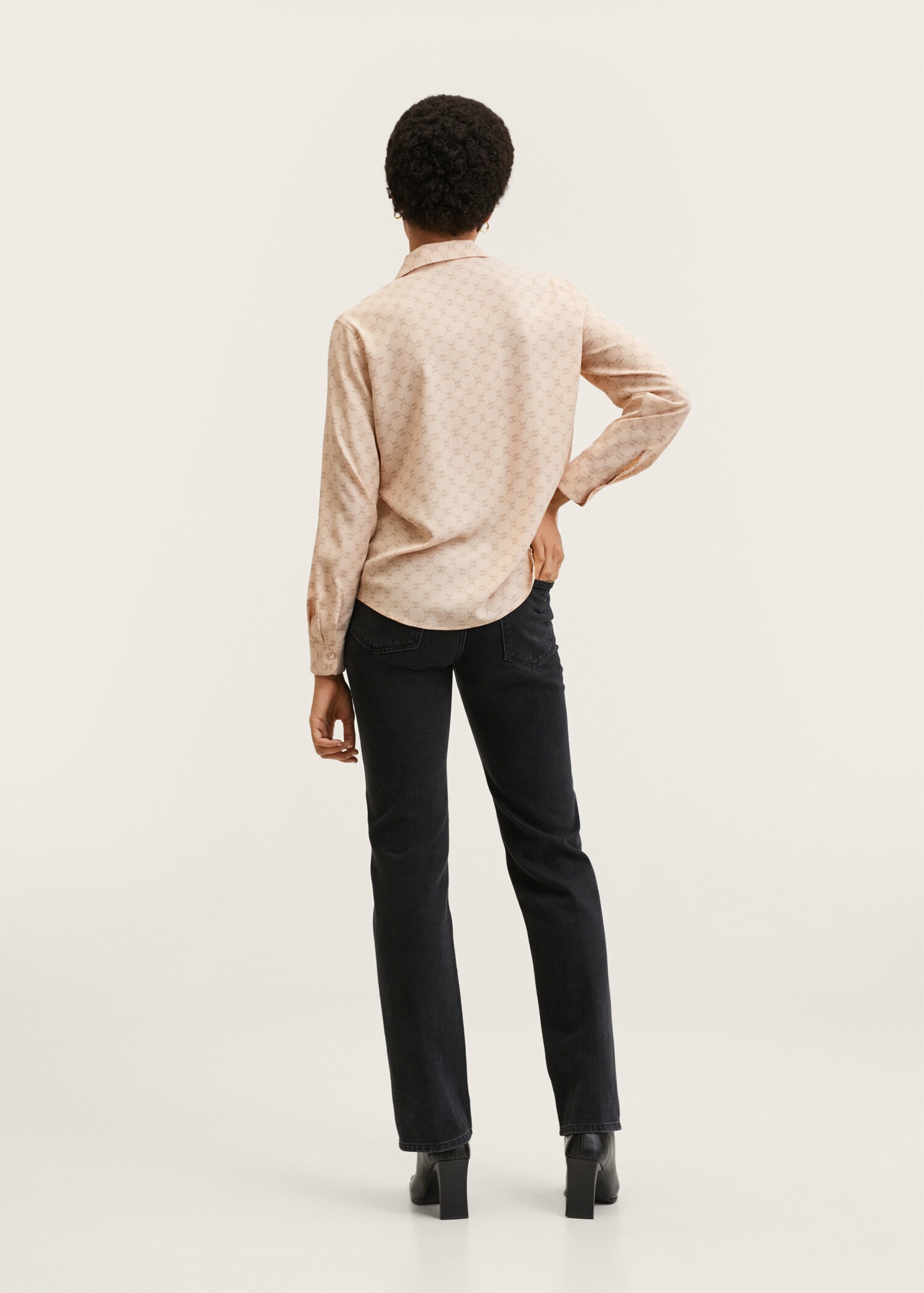Camisa fluida estampada - Revers de l'article