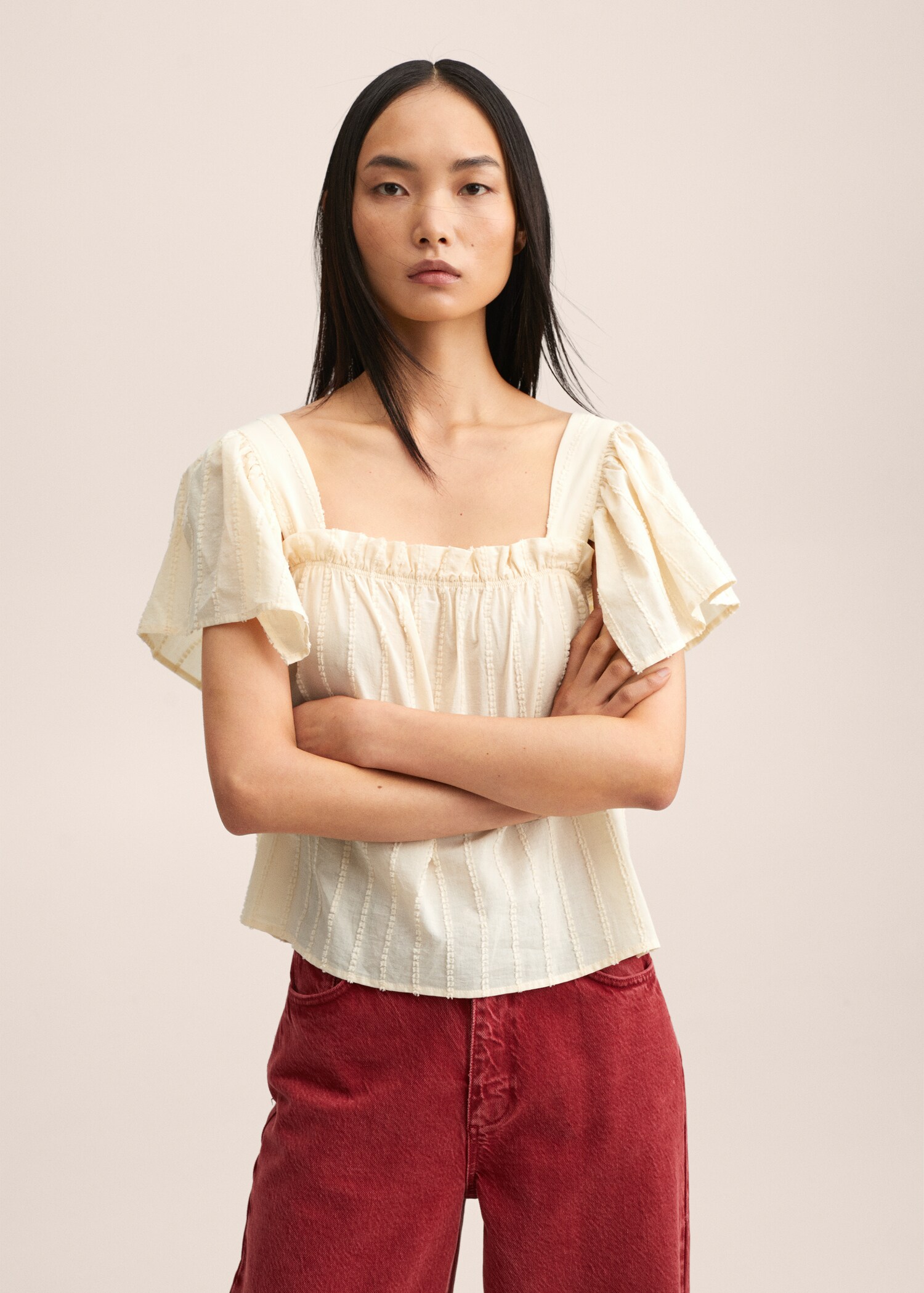 100% katoenen blouse - Middenvlak