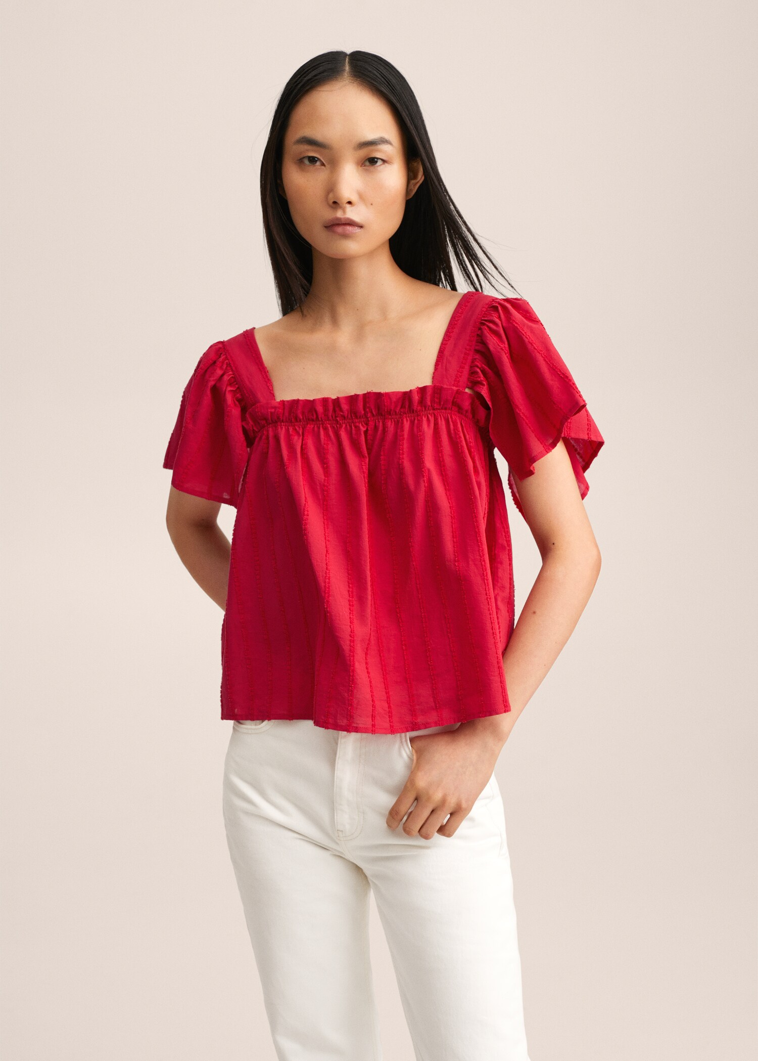 Blouse 100 % coton - Plan moyen