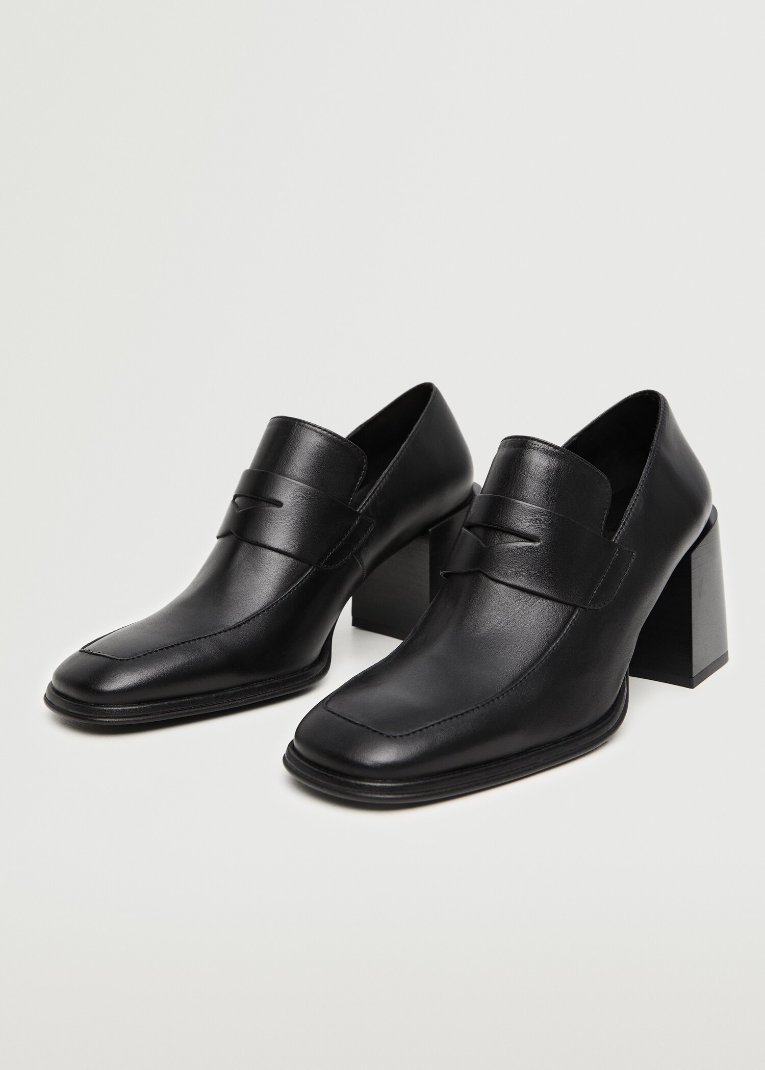 Zapato piel tacón - Plano medio