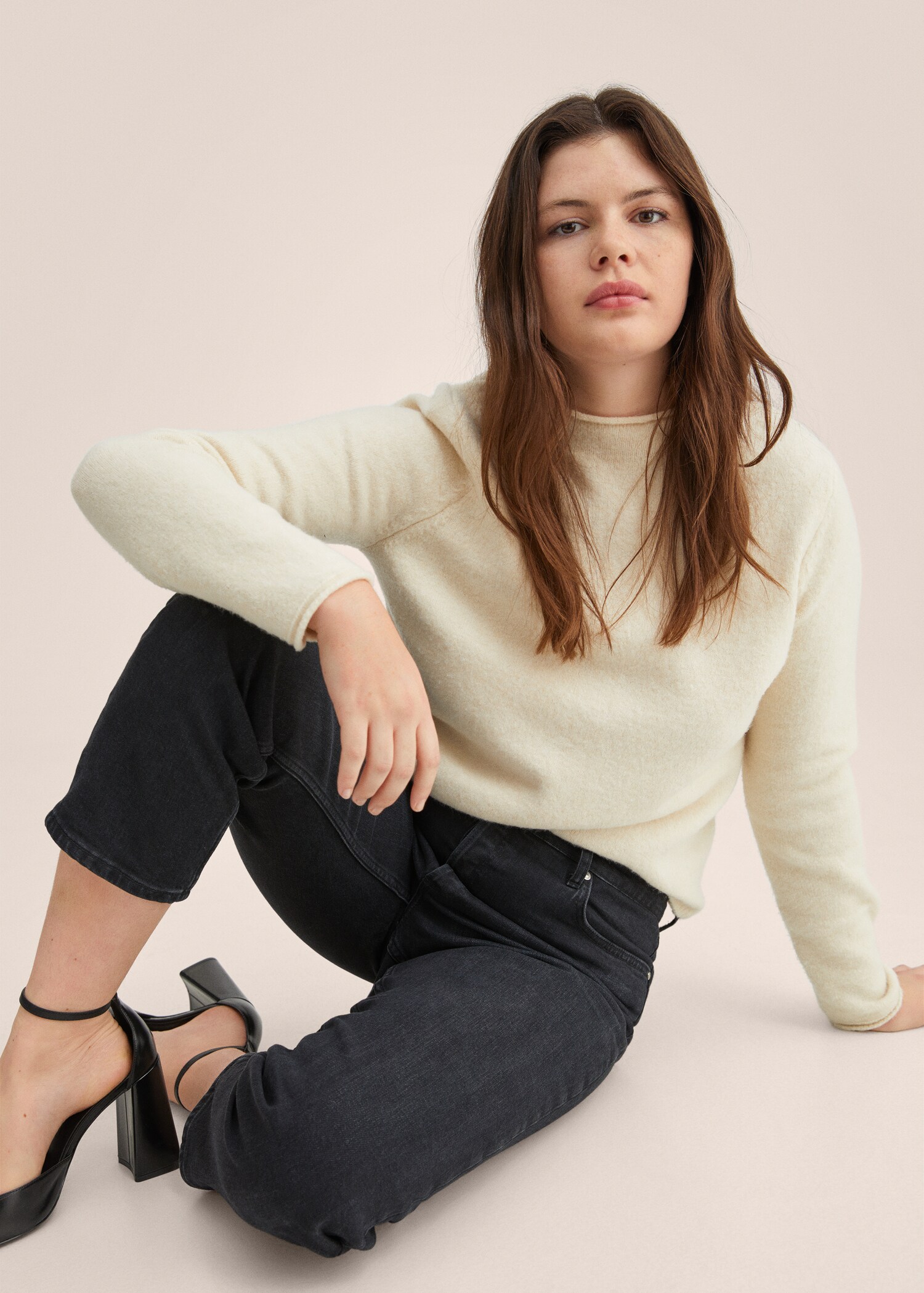 Slim mid-rise cropped jeans - Details of the article 5