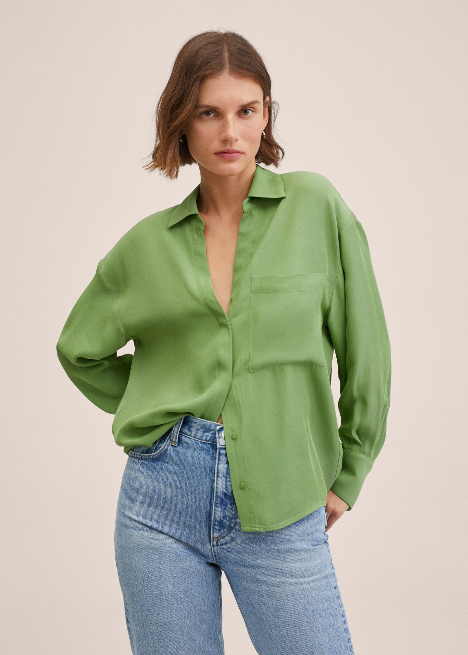 Lyocell fluid shirt - Medium plane