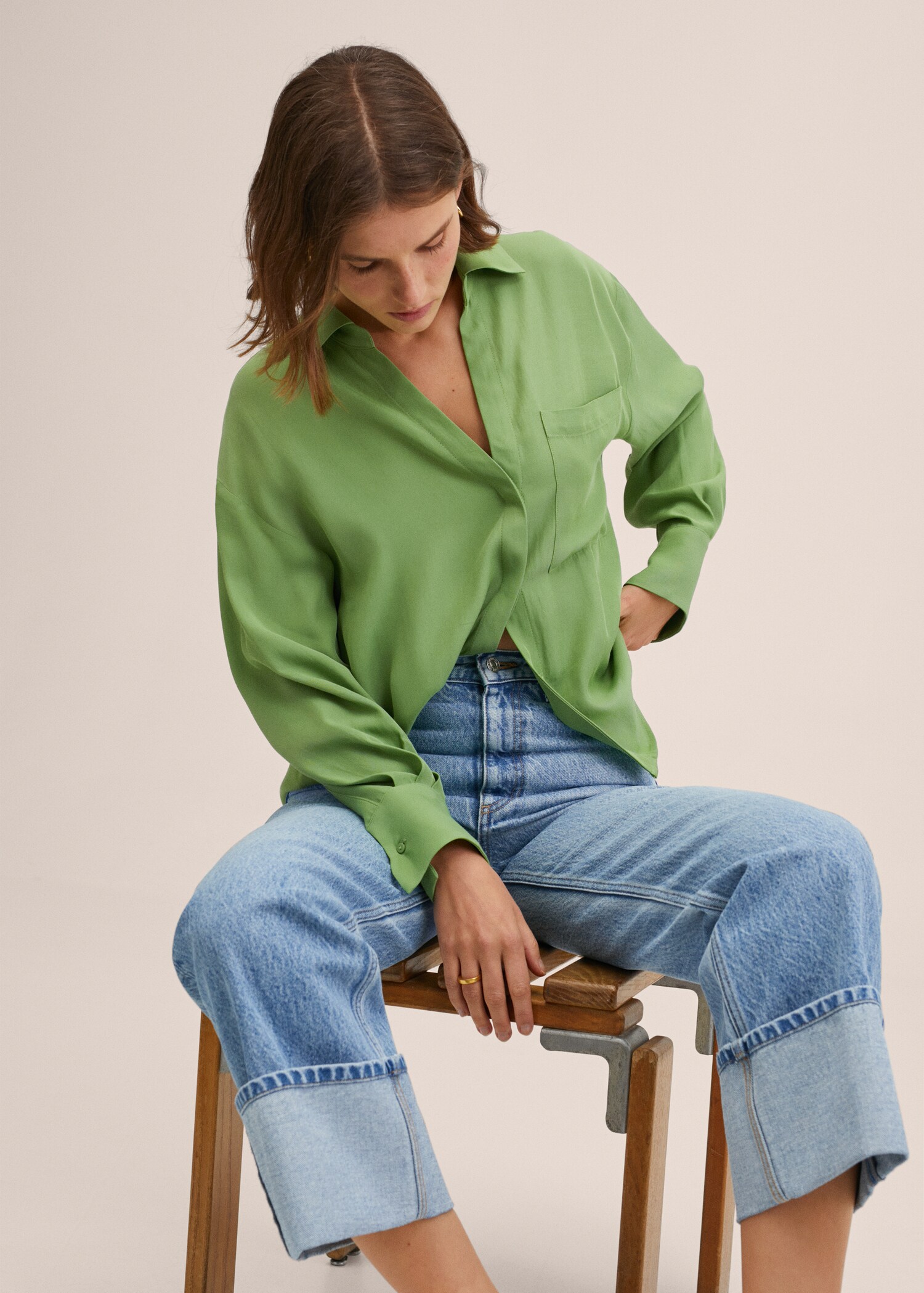 Lyocell fluid shirt - Details of the article 1