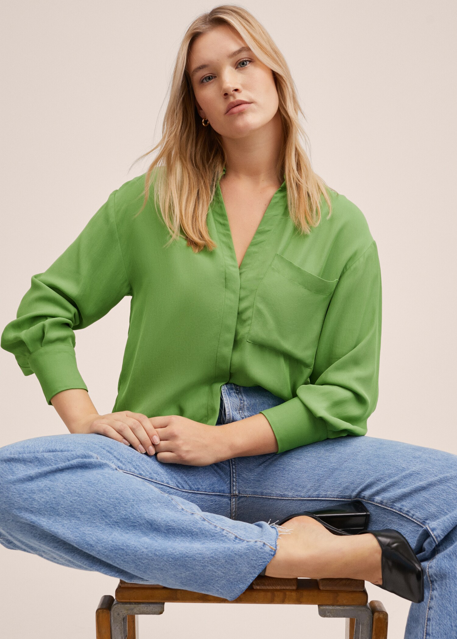 Lyocell fluid shirt - Details of the article 5