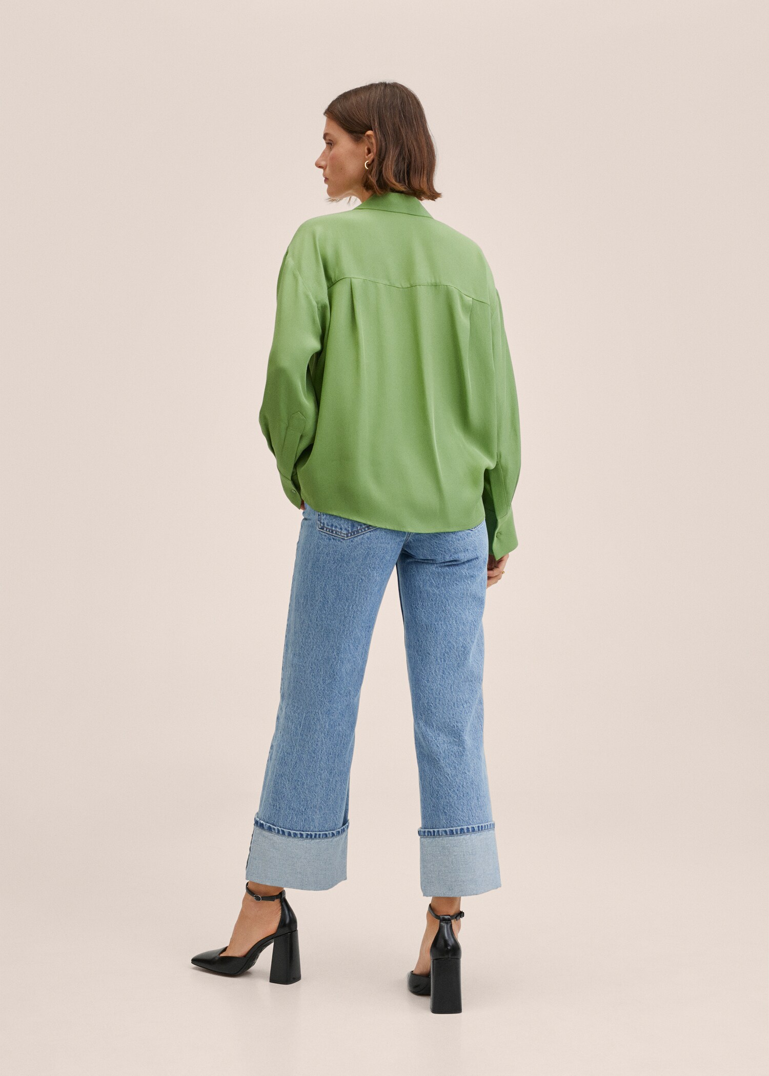 Lyocell fluid shirt - Reverse of the article