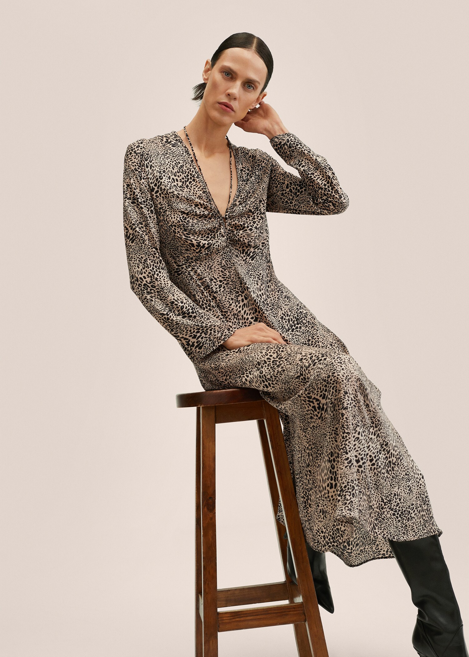 Leopard print dress - Details of the article 2