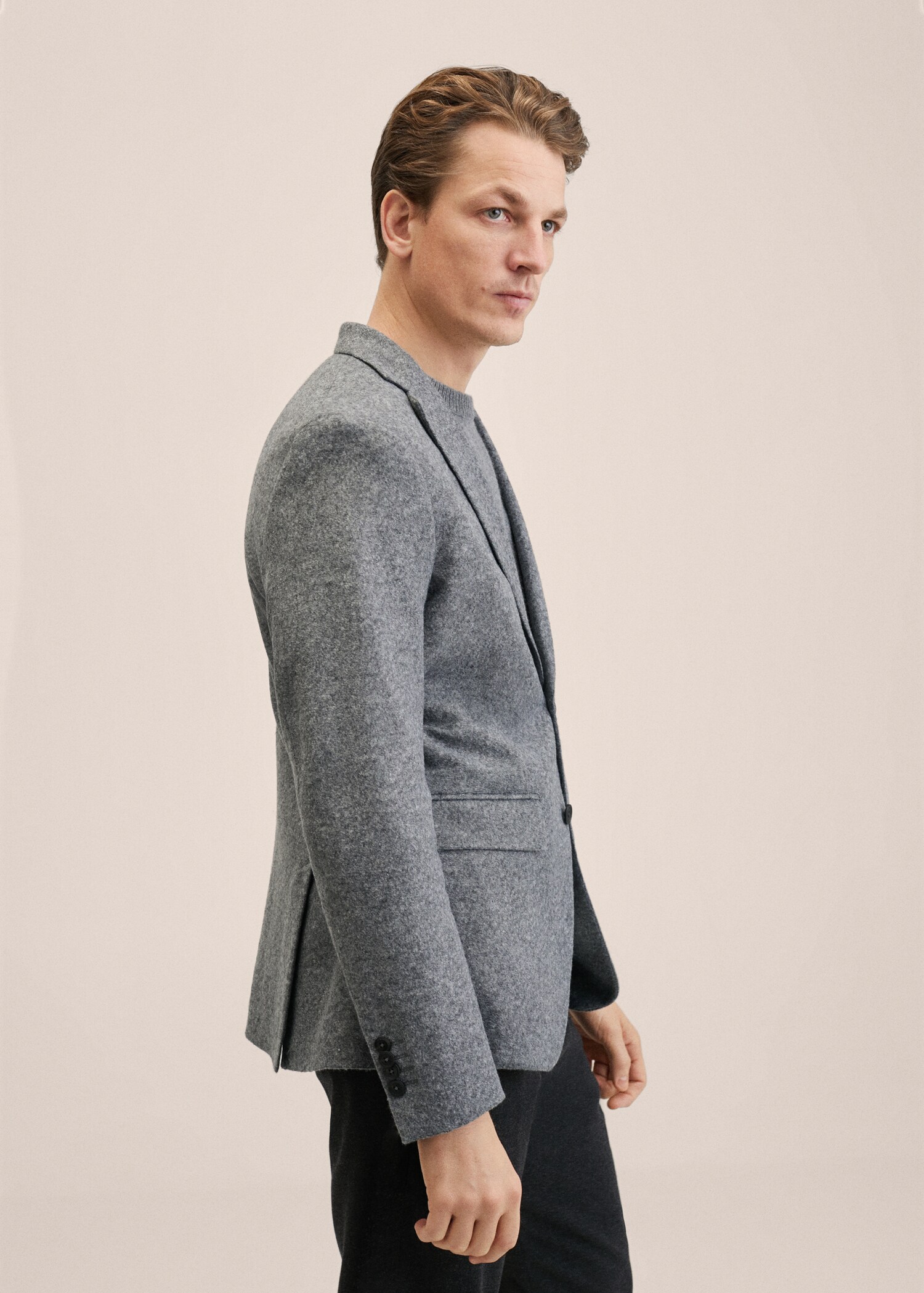 Slim Fit-Sakko aus Wolle - Detail des Artikels 2