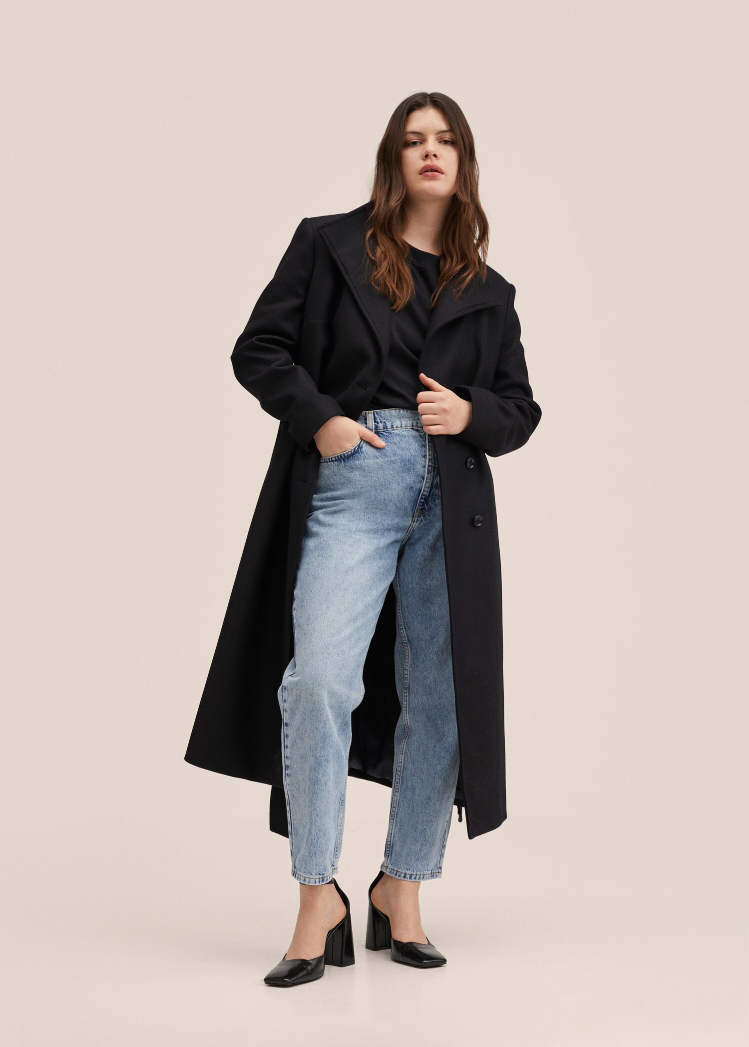 Manteau laine ceinture - Détail de l'article 3