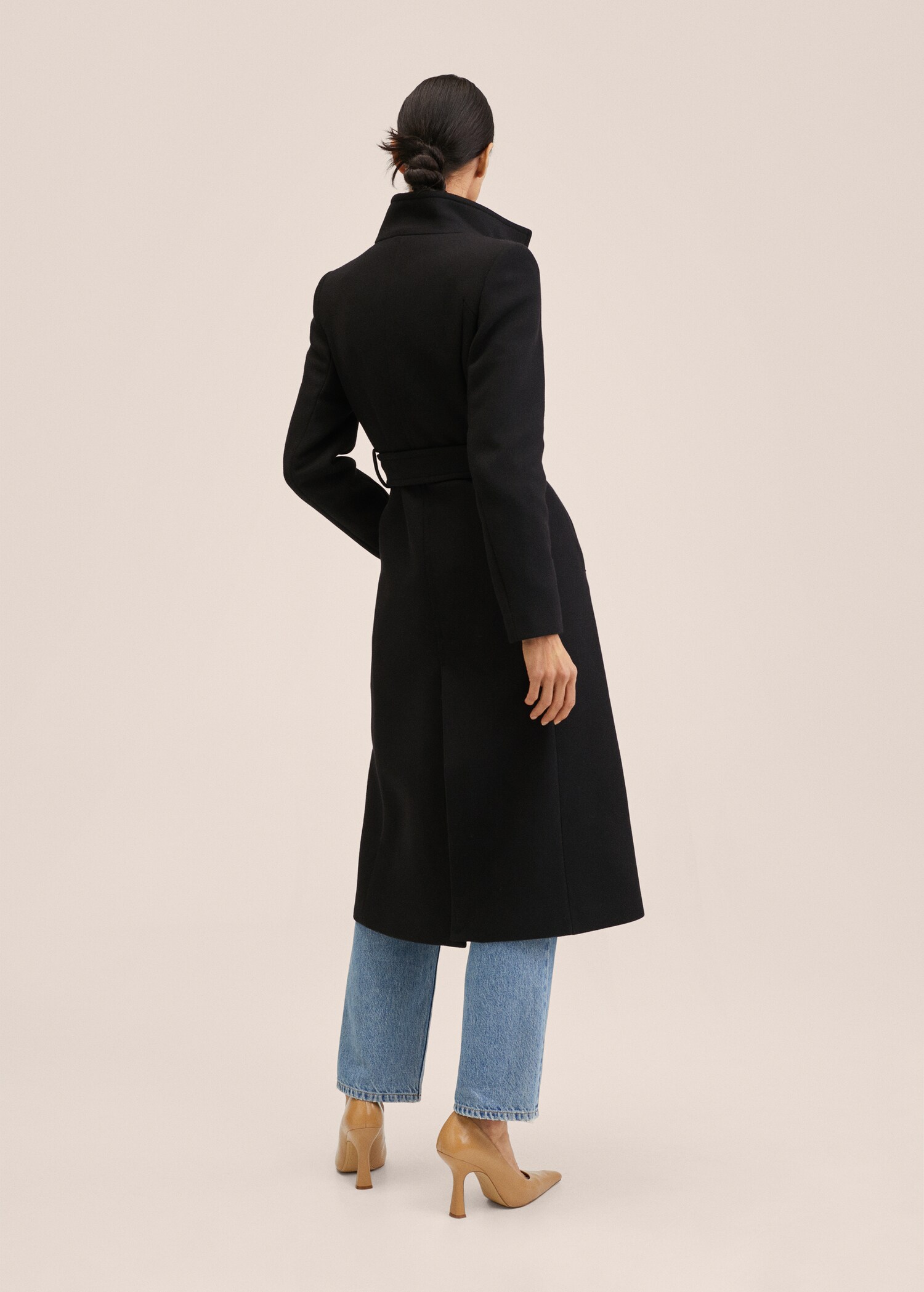 Manteau laine ceinture - Verso de l’article