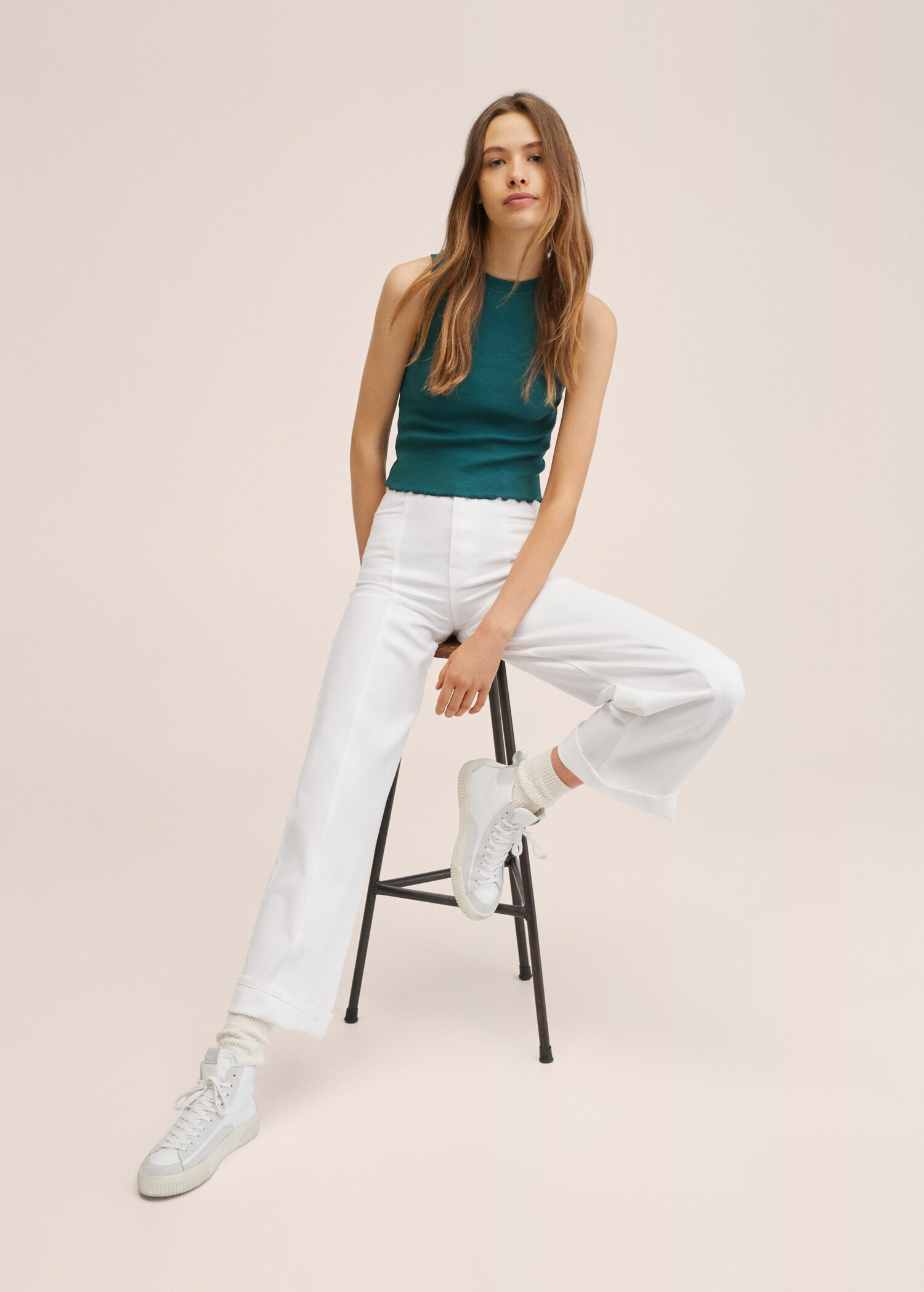 Lace-up high-top trainers - Details of the article 5
