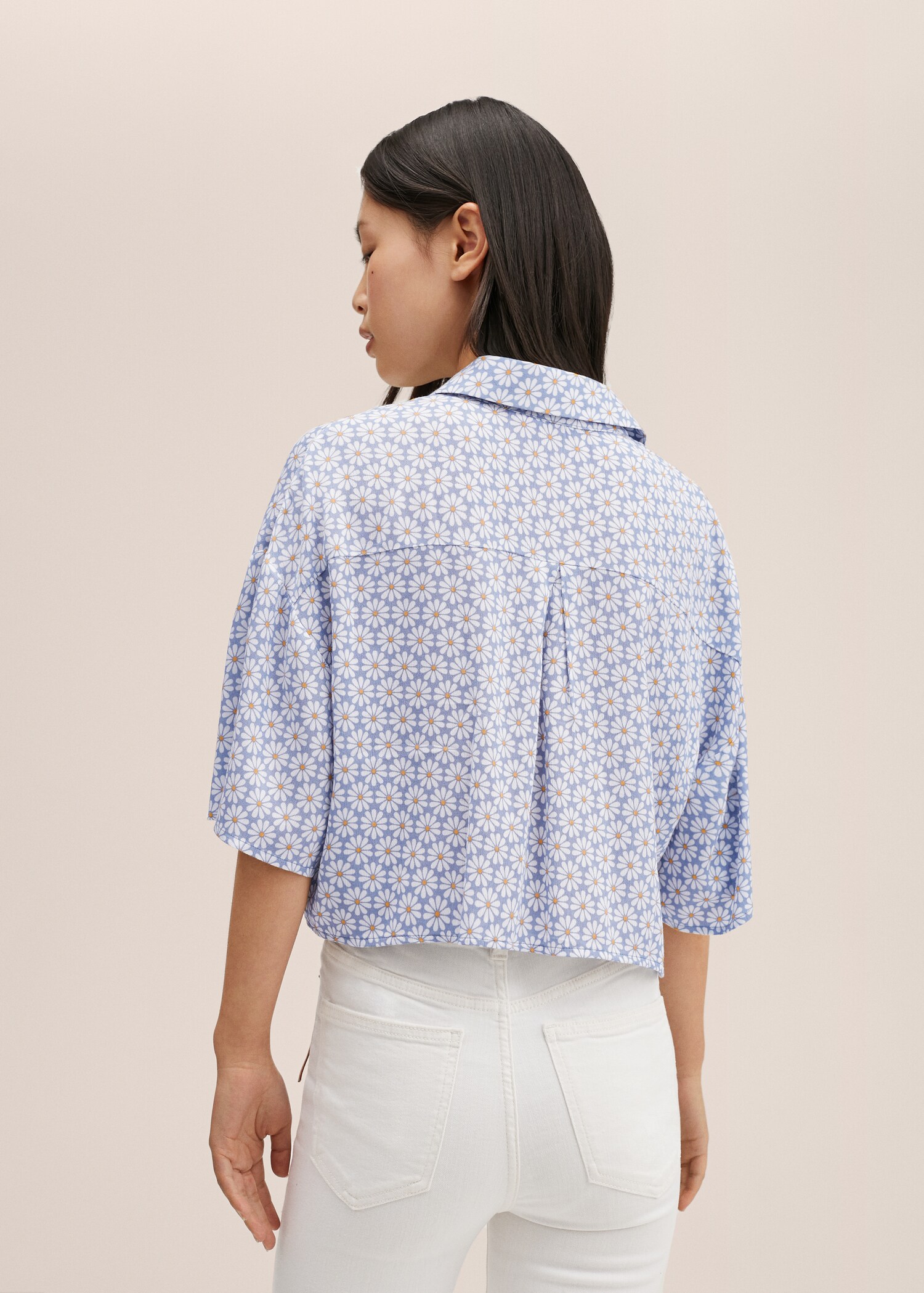 Camisa estampat floral - Revers de l'article