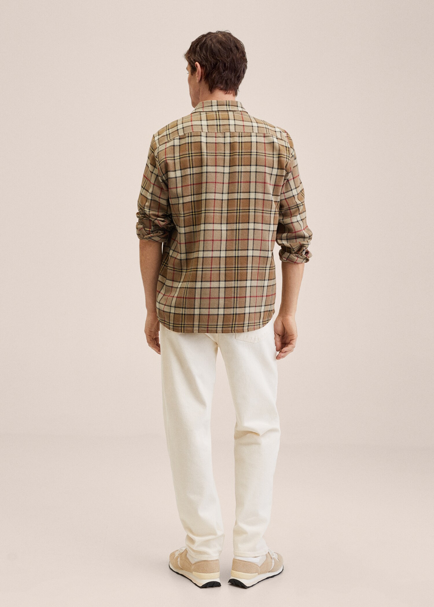 Camisa algodón cuadros - Reverso del artículo