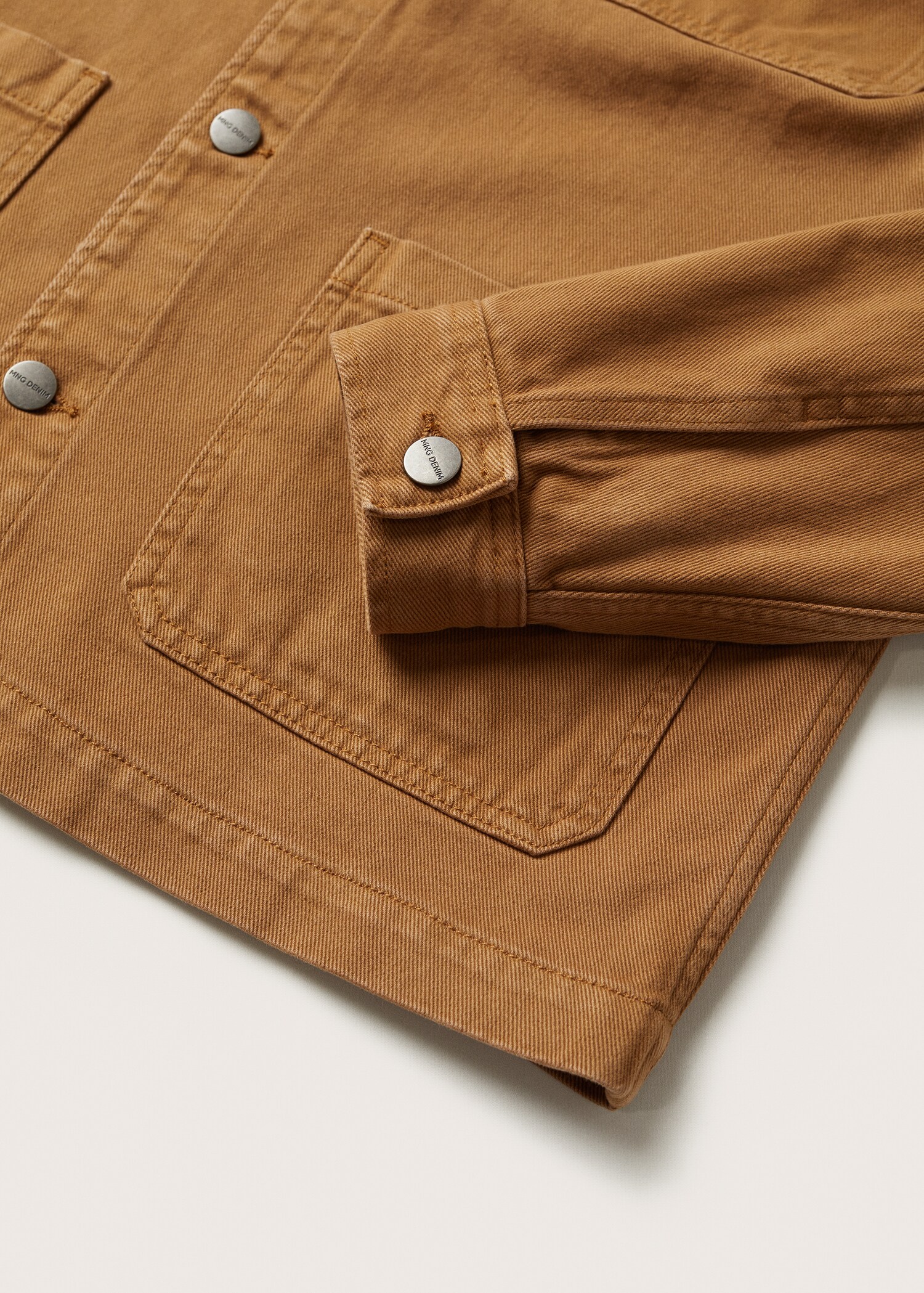 Džínová svrchní košile stylu worker - Detail zboží 7