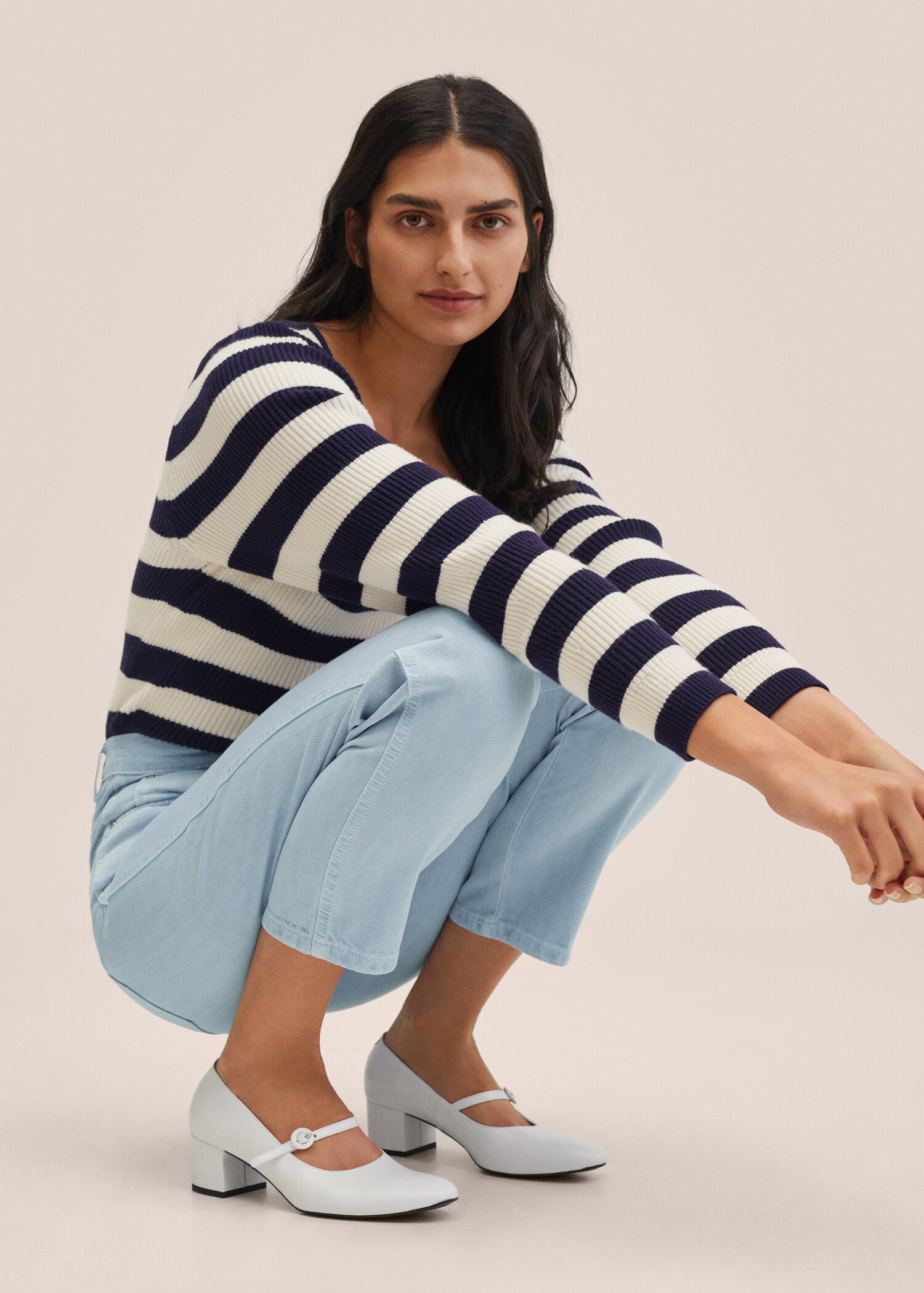 Tapered-Jeans mit hohem Bund - Detail des Artikels 1