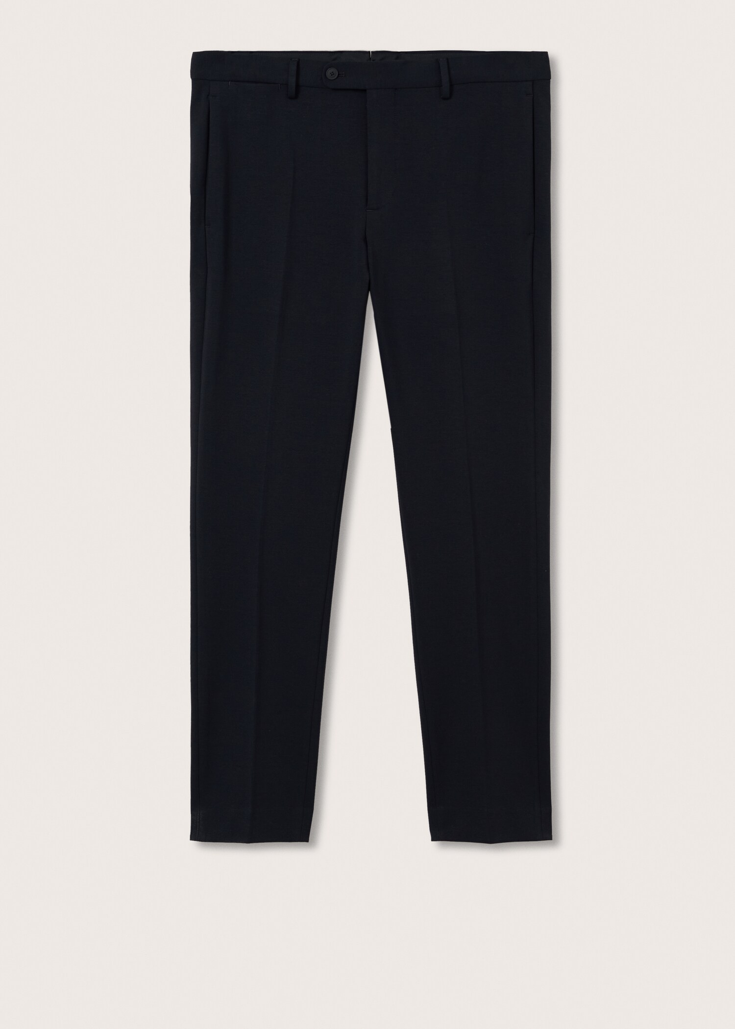 Bavlněné oblekové kalhoty slim fit - Zboží bez modelu