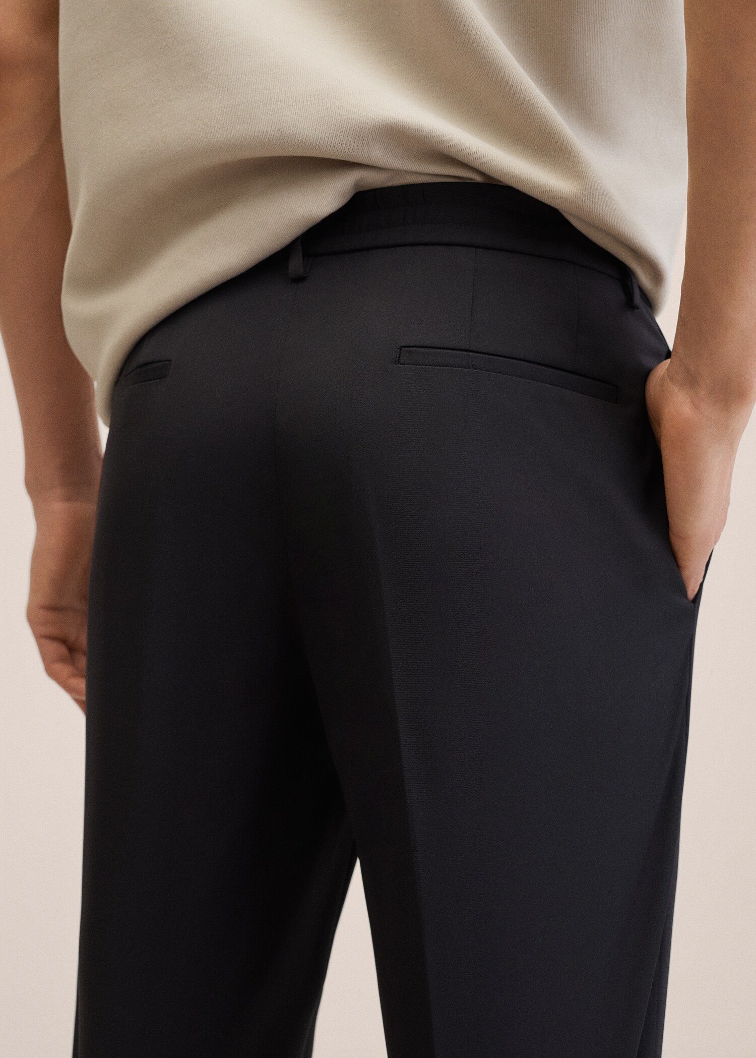 Pantalón traje slim fit stretch - Detalle del artículo 3