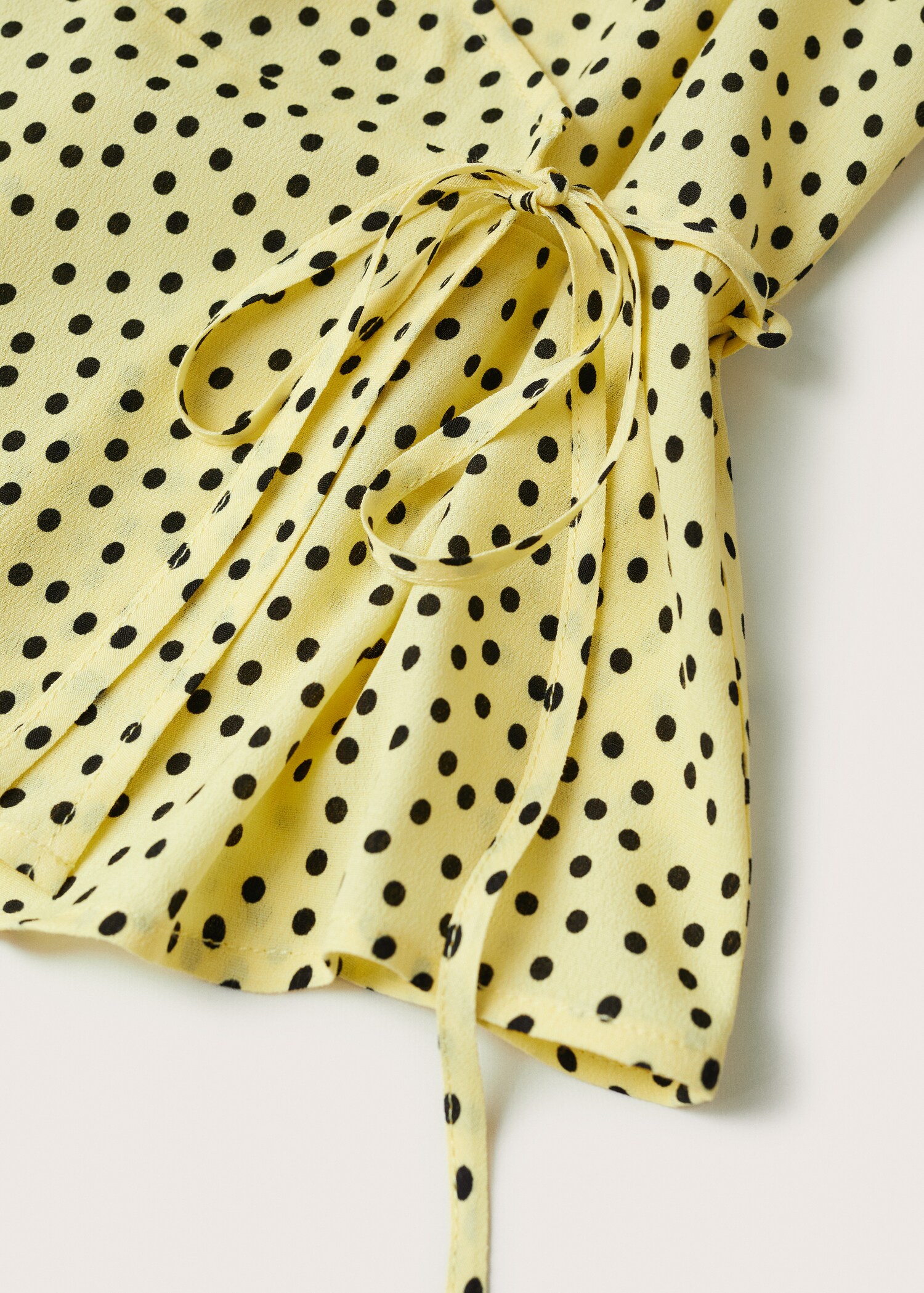 Double-breasted polka-dot blouse - Details of the article 8