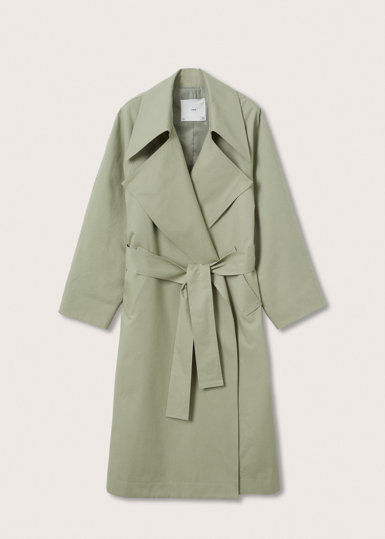 Oversize water-repellent trench coat - Article without model