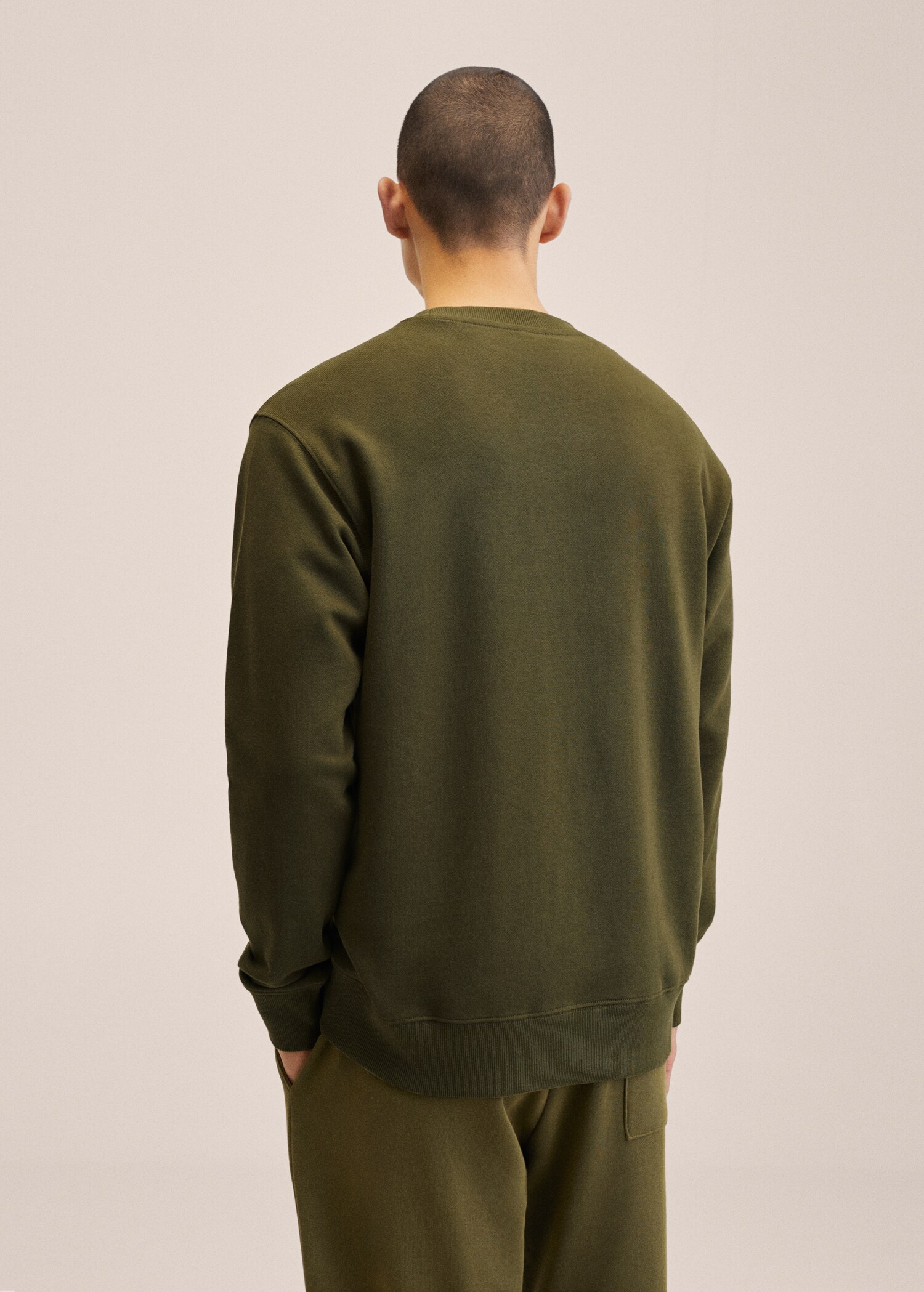 Sudadera básica algodón - Reverso del artículo