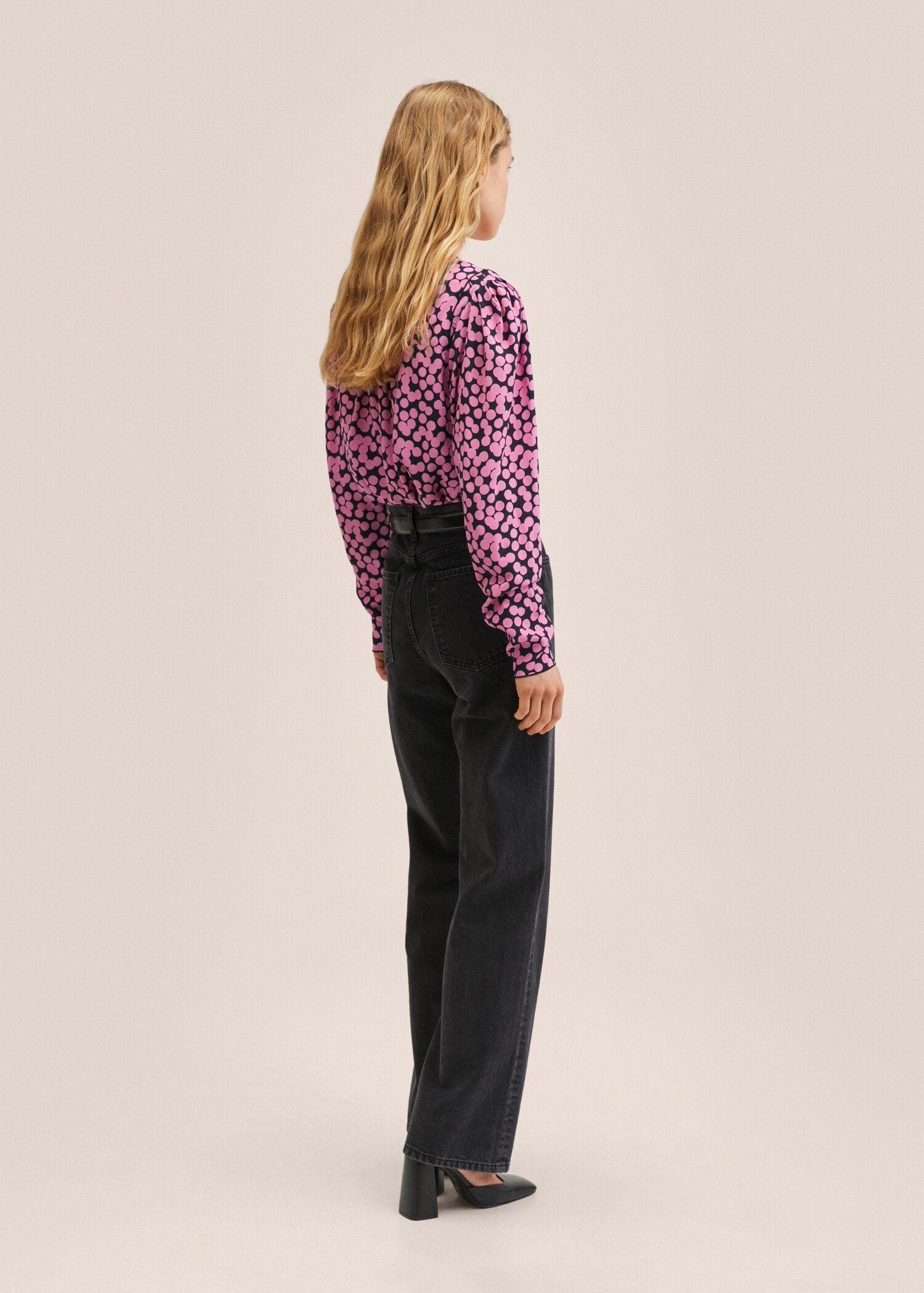 Blusa estampado topos - Reverso del artículo