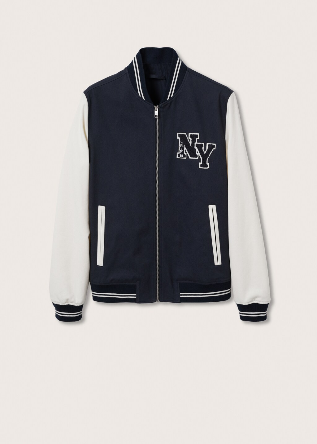 Varsity bomber jacket Men MANGO OUTLET Finland