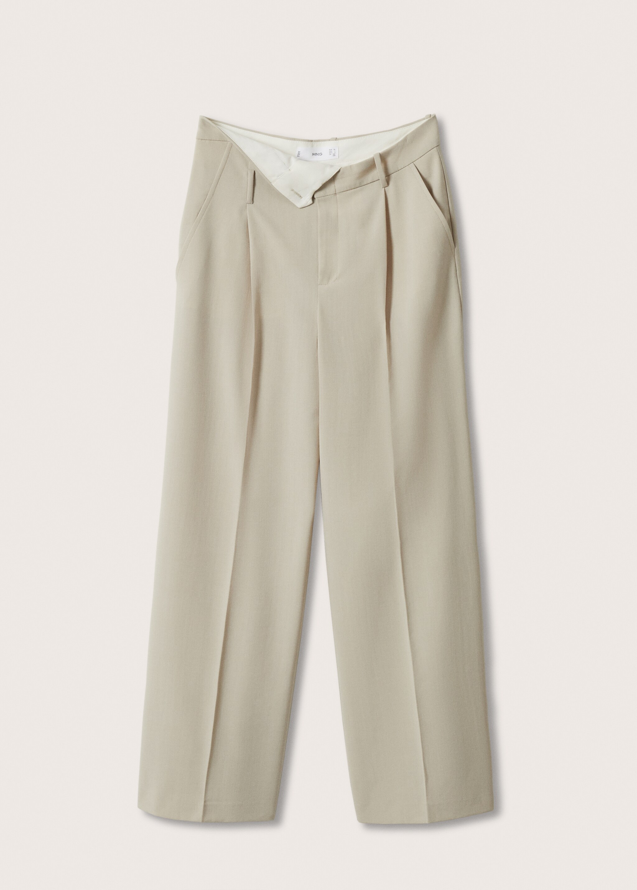 Wideleg double-waist trousers - Article without model
