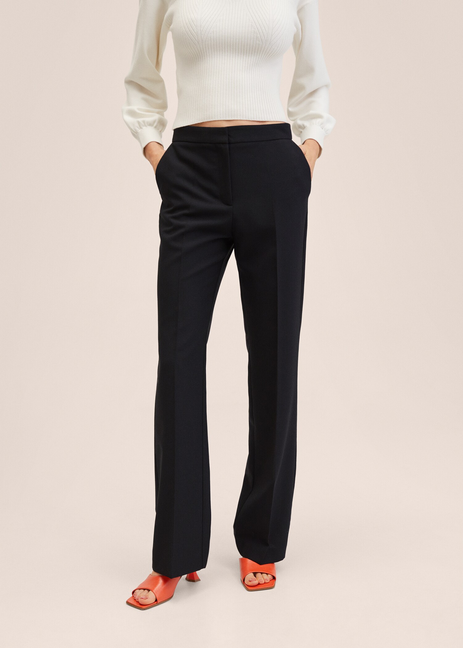 Pantalón traje lana - Plano medio